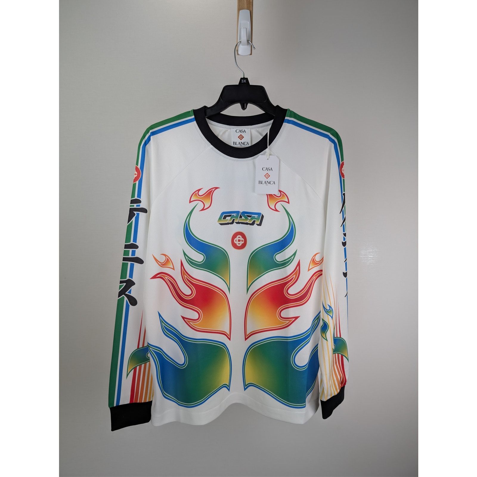 Casablanca o1rshd1 Sleeve Football Tee Perforated Jersey Sweatshirt Size US XL / EU 56 / 4 - 8 Thumbnail