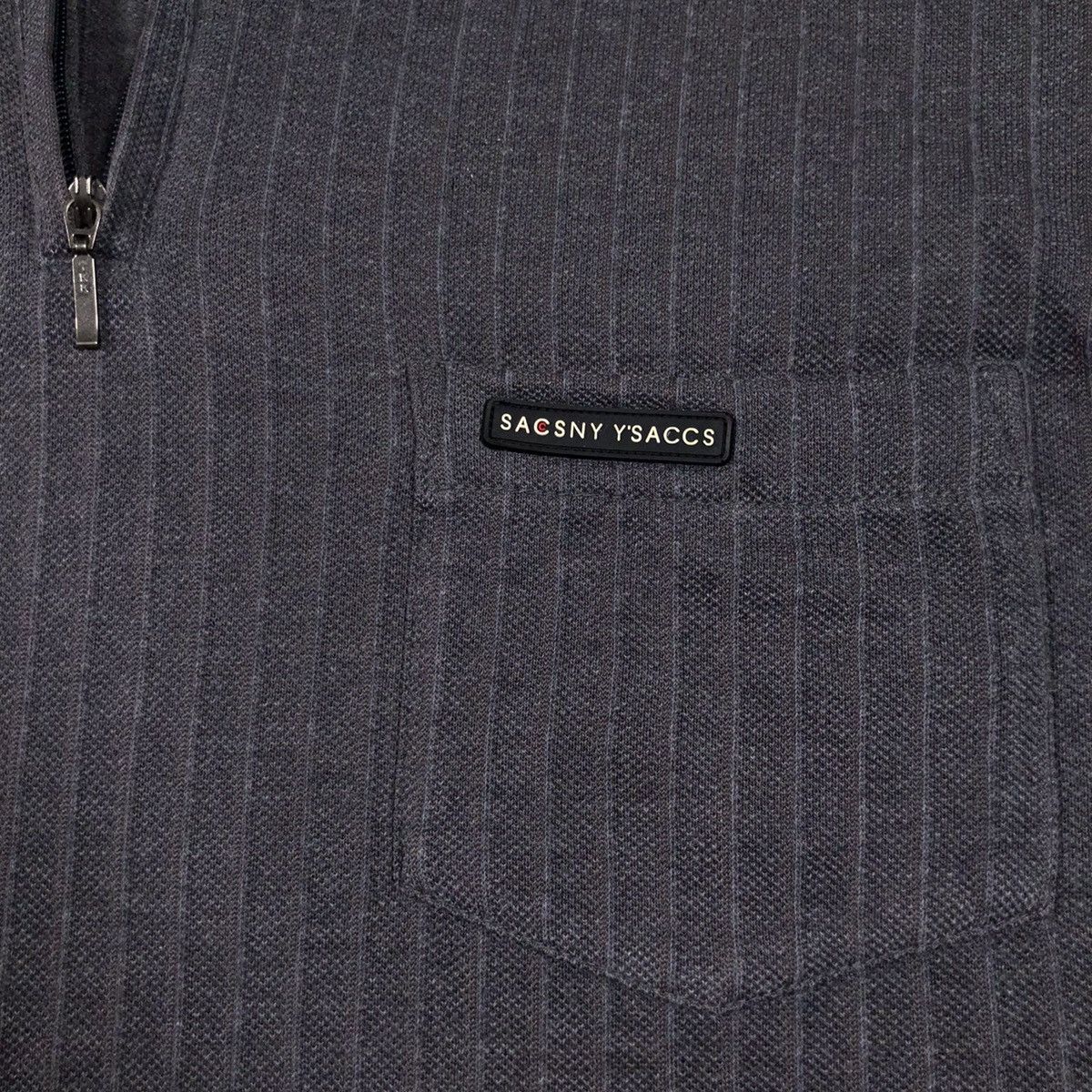 Yohji Yamamoto Yohji Yamamoto Sacsny Y'saccs Mandarin Half Zip T-Shirt Size US M / EU 48-50 / 2 - 3 Thumbnail
