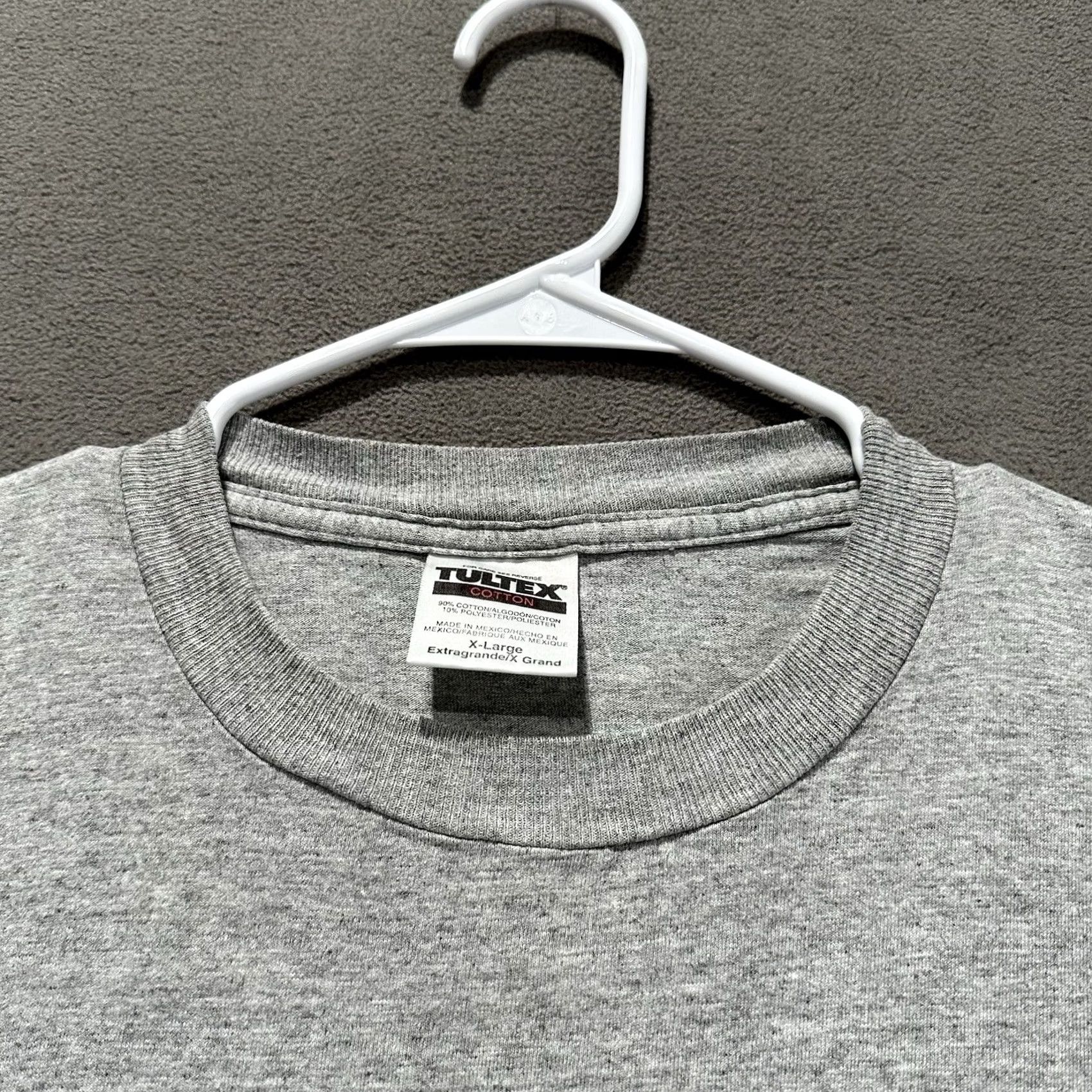 Tultex Vintage Tultex Shirt Mens XL Gray American Flag Faded Distressed Graphic Tee GUC Size US XL / EU 56 / 4 - 6 Thumbnail