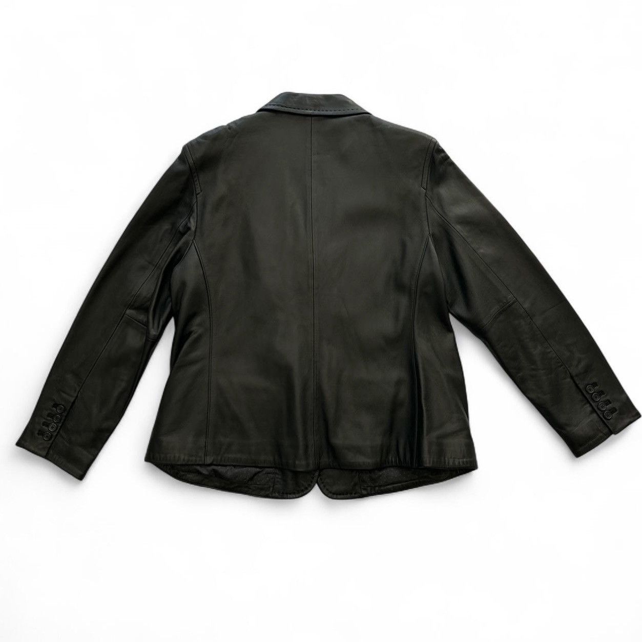 Covington Black Leather Blazer – Women’s 16W–18W