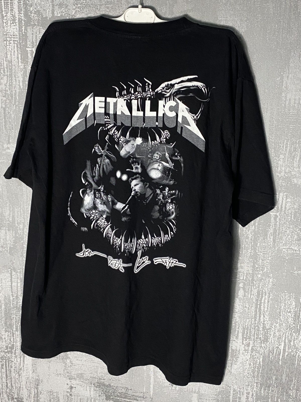 Metallica × Vintage Vintage Y2K Metallica Rock T-shirt Snake Skull Logo Size US XL / EU 56 / 4 - 7 Thumbnail