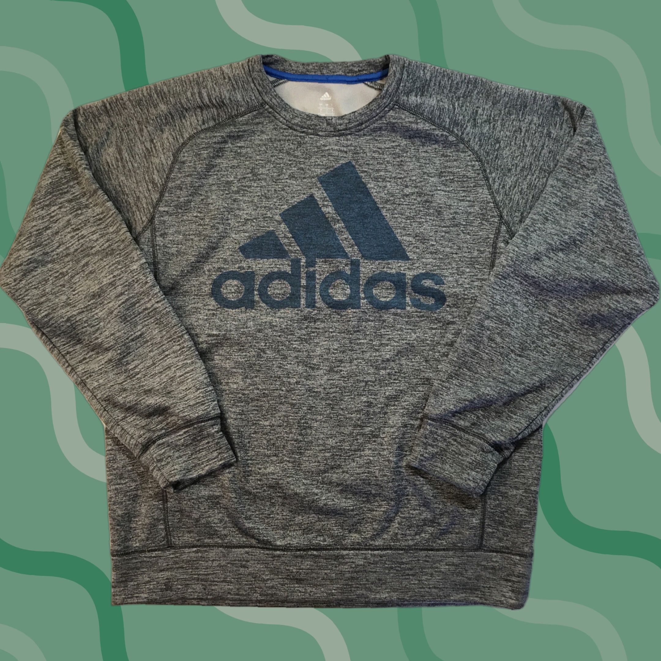 Adidas Adidas Mens Climawarm Fleece Lined Pullover Sweatshirt Sz L Logo Spell Out Pullover Sweatshirt Mens L Multicolor Blue Size US L / EU 52-54 / 3 - 1 Thumbnail