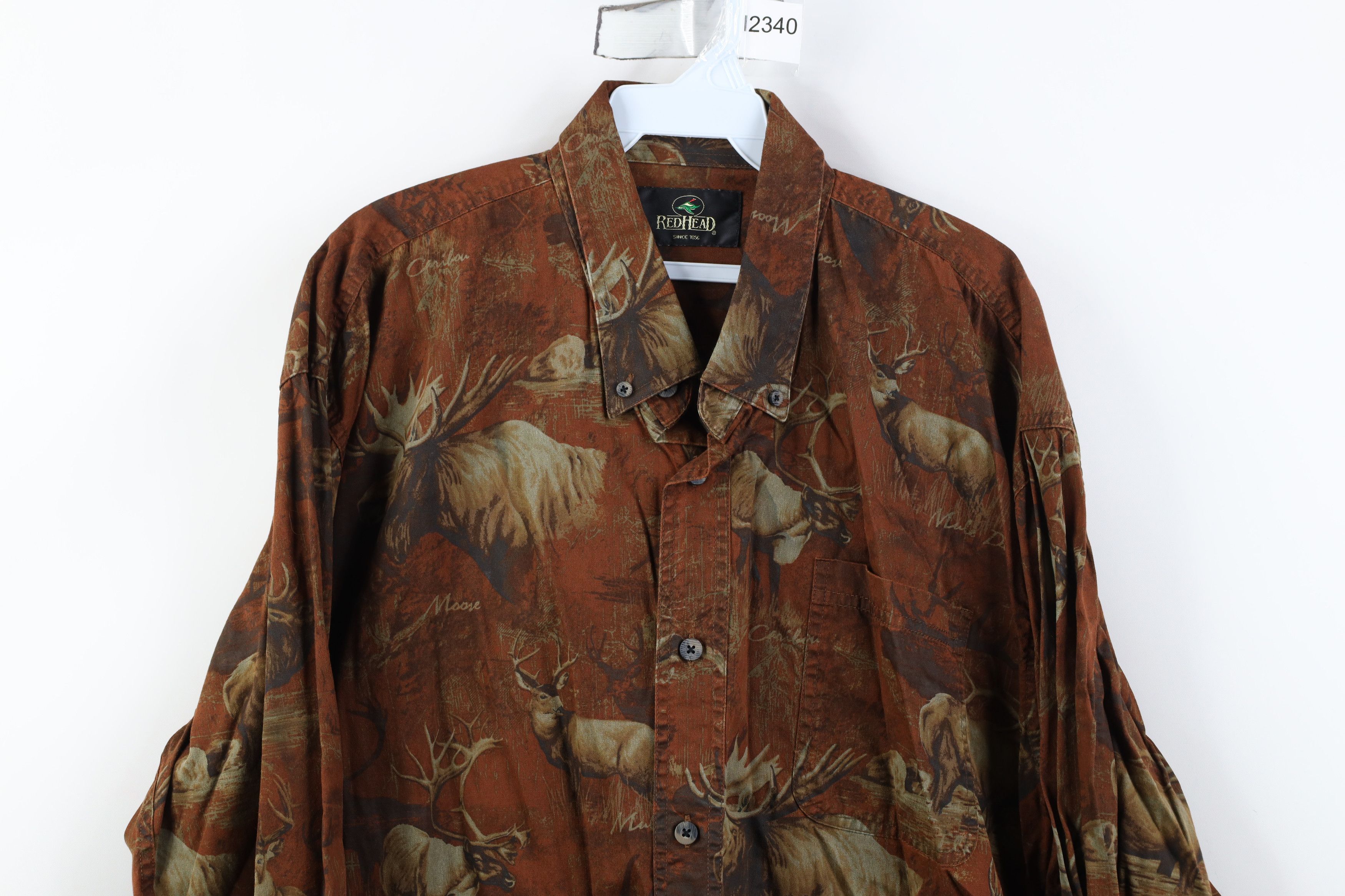 Vintage Vintage 90s Y2K Nature All Over Print Collared Button Shirt Size US XL / EU 56 / 4 - 2 Thumbnail