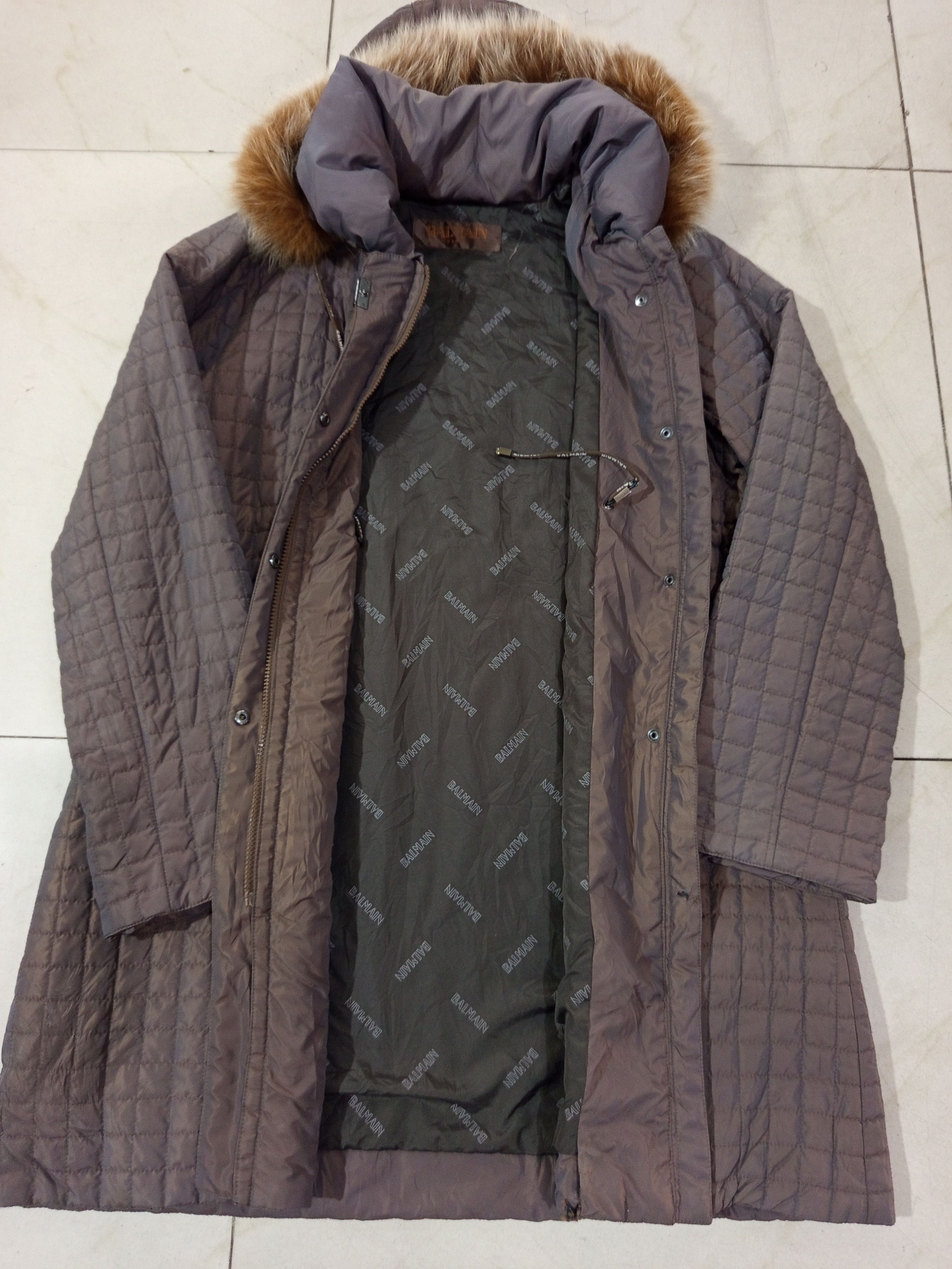 Balmain Balmain Quilted Detachable Faux Fur Hood Jacket Size M / US 6-8 / IT 42-44 - 6 Thumbnail