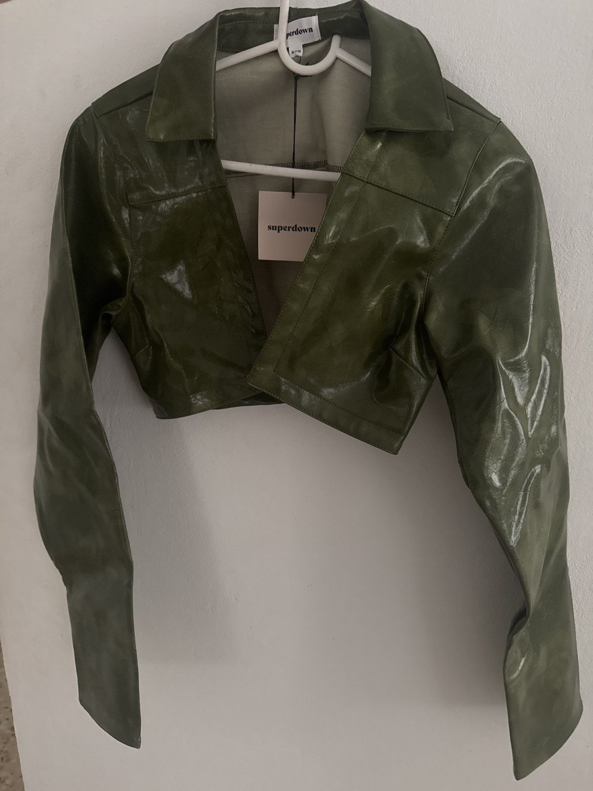 superdown ETHEL FAUX LEATHER JACKET Size XS / US 0-2 / IT 36-38 - 1 Thumbnail