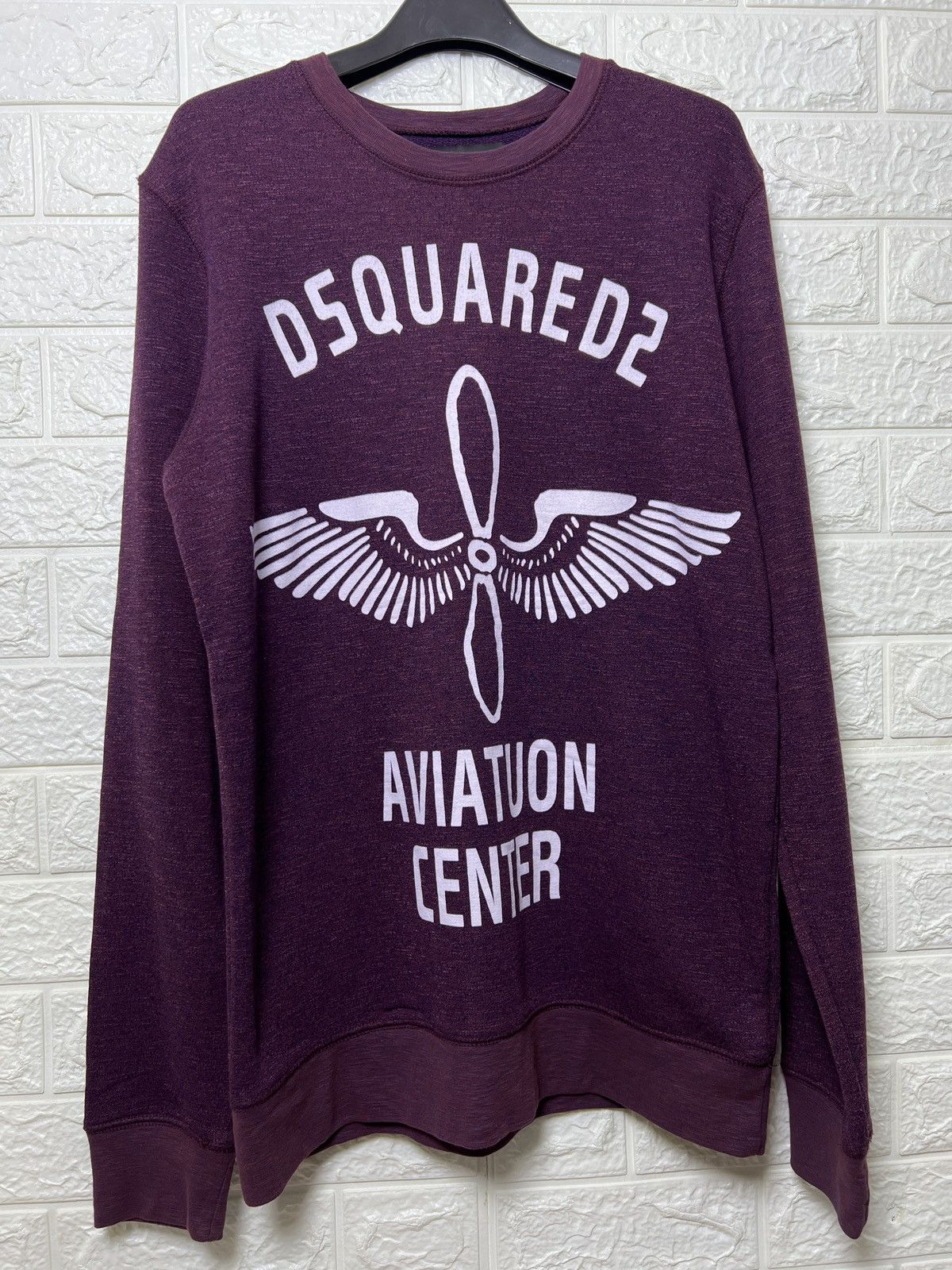 Dsquared2 Men Dsquared2 Burgundy Sweatshirt Large -Excellent Condition Size US L / EU 52-54 / 3 - 1 Thumbnail