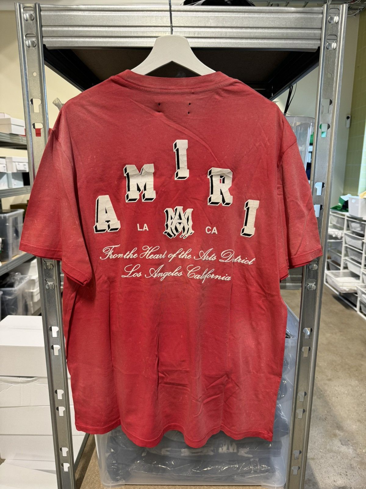 Amiri Amiri Vintage Collegiate Logo T-Shirt NEW 550$ | Grailed