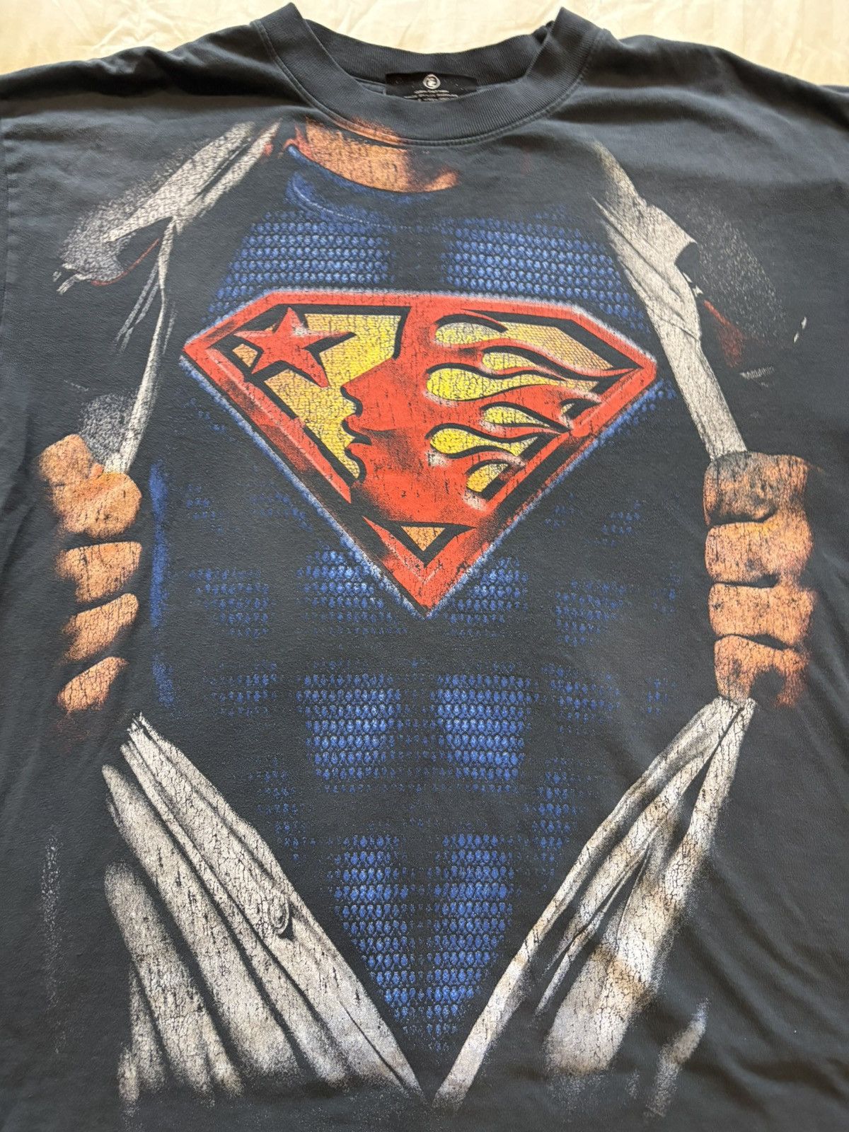 HELLSTAR HELLSTAR Halloween Superman Tee Black Medium Size US M / EU 48-50 / 2 - 2 Thumbnail