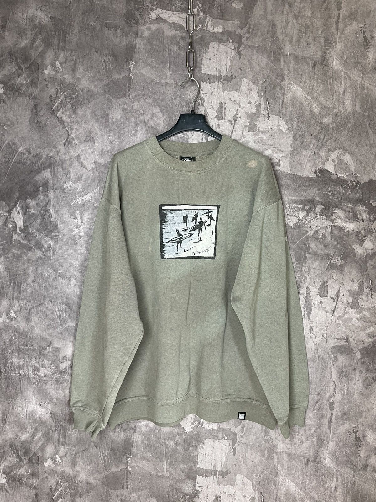 Quiksilver × Vintage VINTAGE 90s QUIKSILVER BIG LOGO SWEATSHIRT Y2K Size US L / EU 52-54 / 3 - 1 Thumbnail