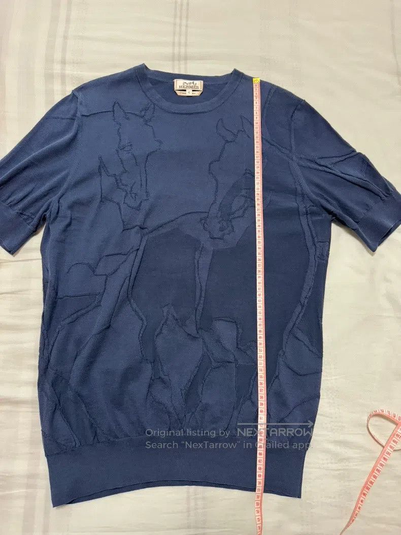 Hermes Hermes Knitted short-sleeved top, unisex, XL size, 3D embo Size US XL / EU 56 / 4 - 5 Thumbnail