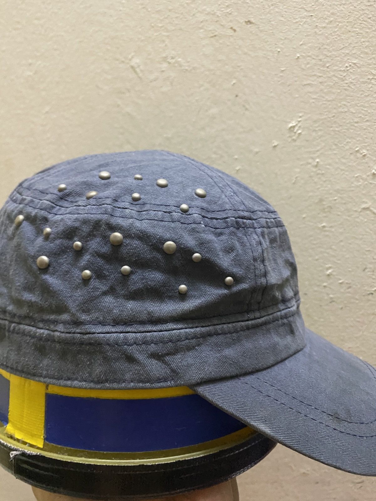 Hysteric Glamour 2000s Cadet Hat Poem Studded Distressed Punk y2K style Size ONE SIZE - 3 Thumbnail