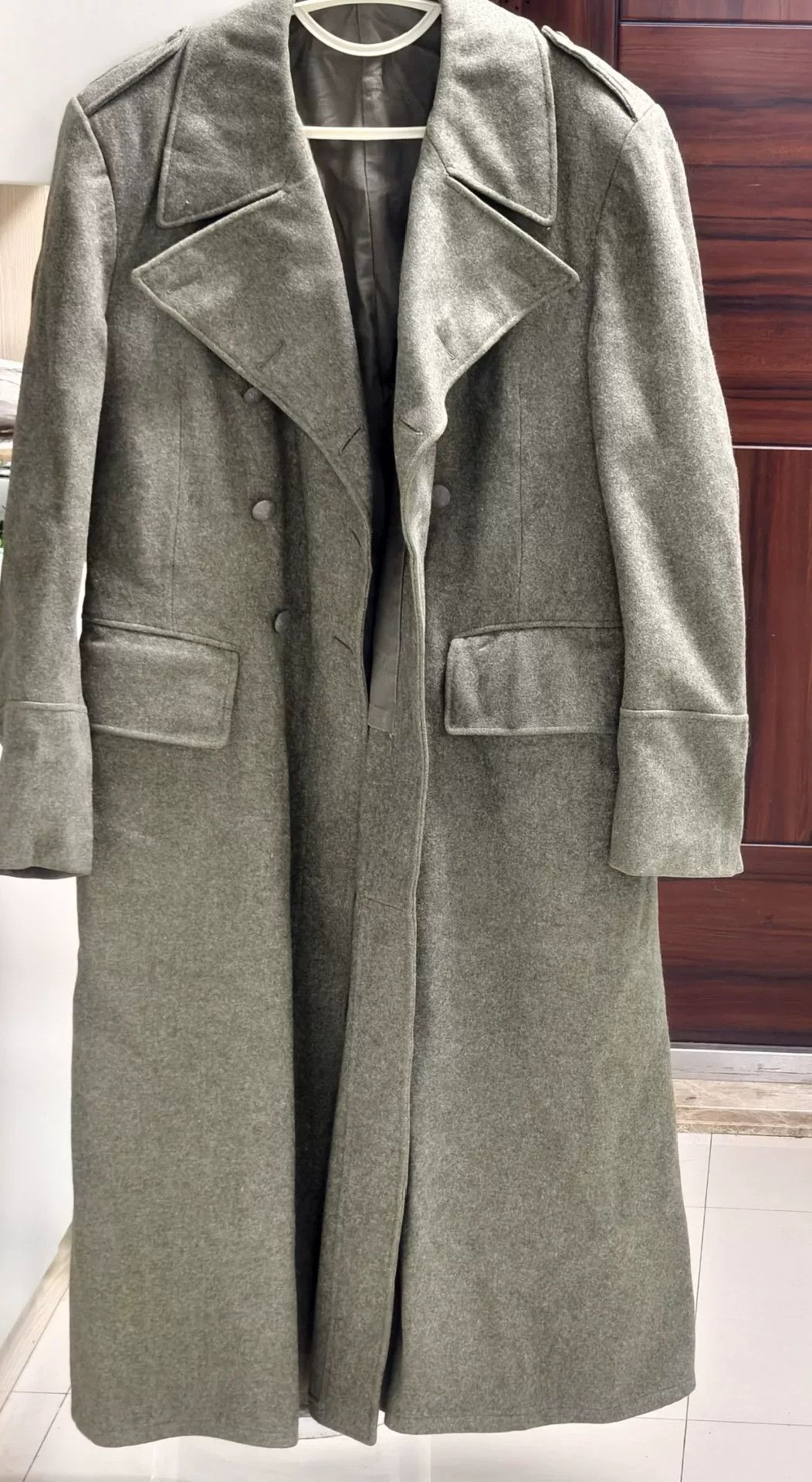 Other 1955 Swedish Military Wool Coat Olive Size US M / EU 48-50 / 2 - 1 Thumbnail