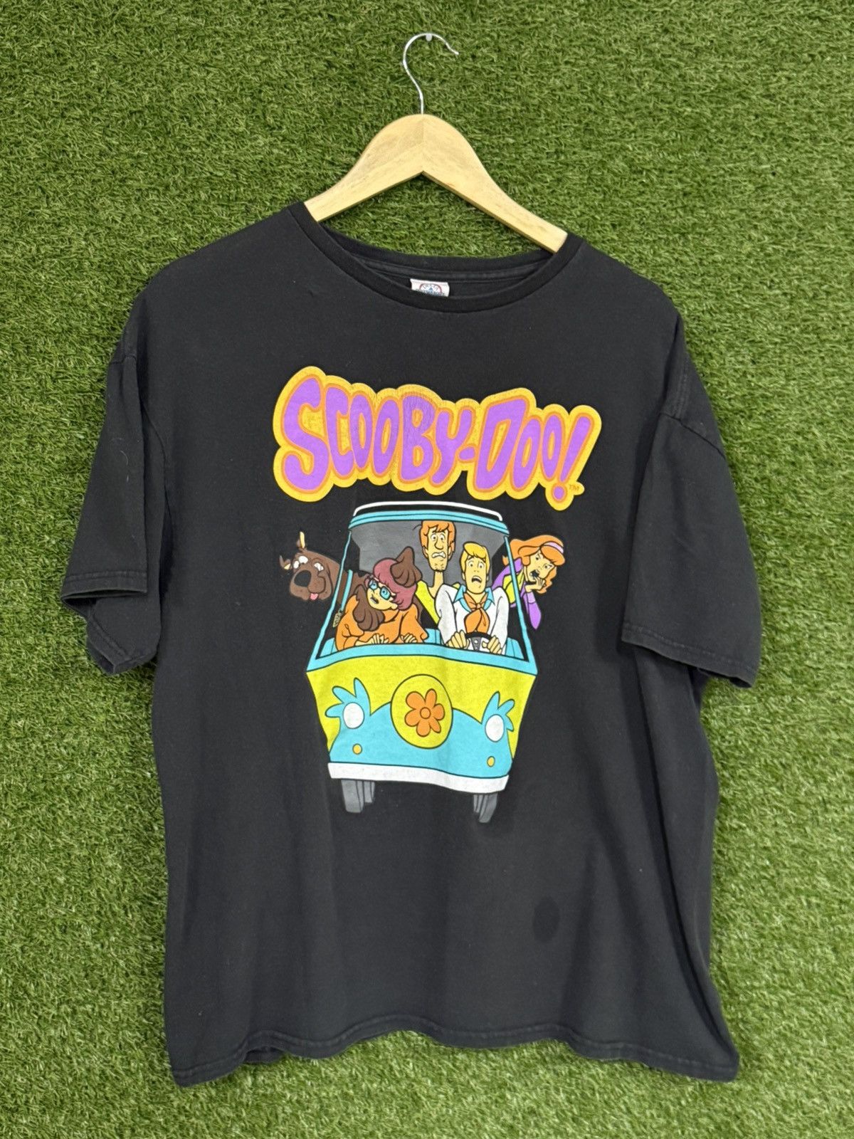 Vintage Vintage Scooby Doo Mystery Van Black Pro Delta Logo Tee XL Size US XL / EU 56 / 4 - 1 Thumbnail