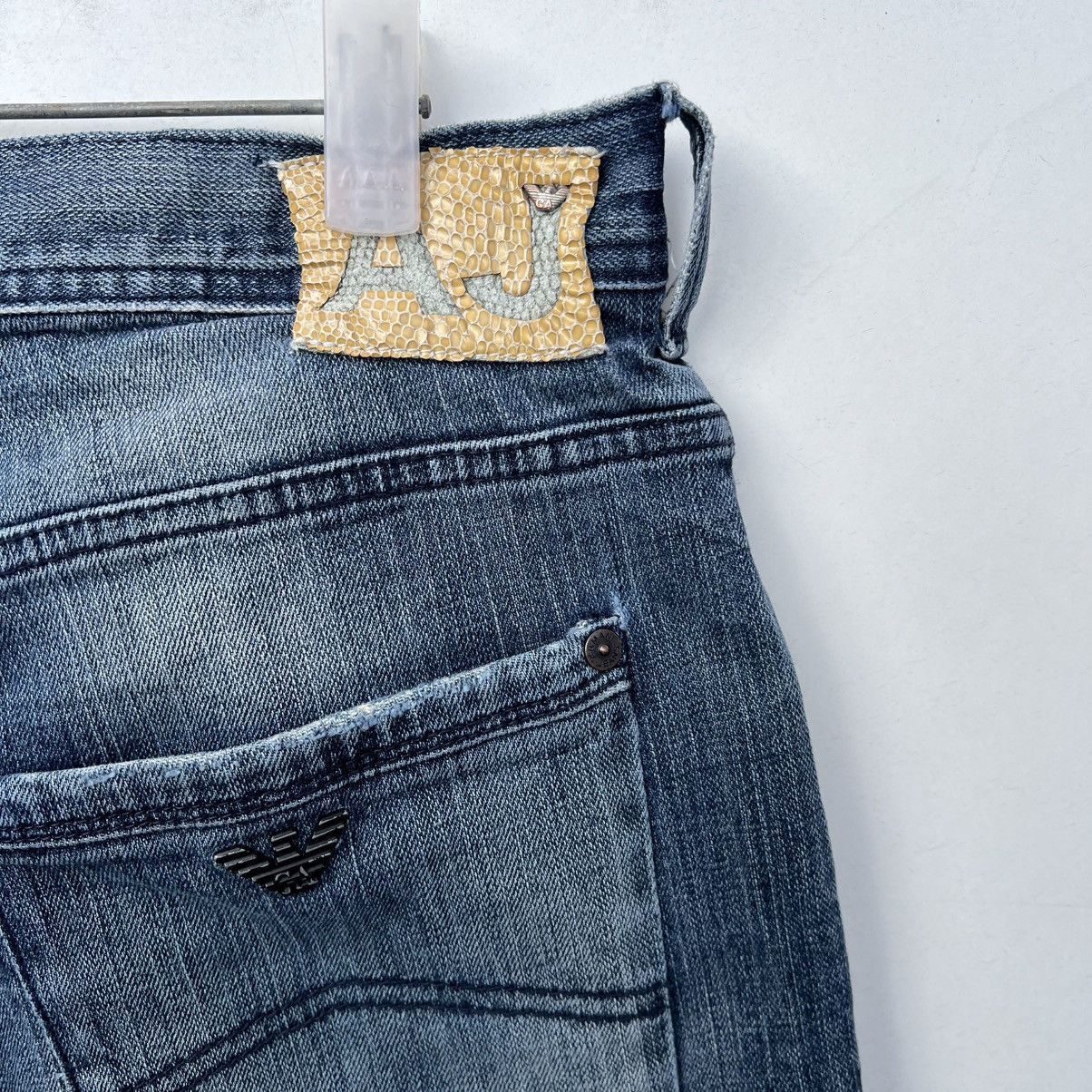 Armani Armani big logo jeans Size US 34 / EU 50 - 2 Thumbnail