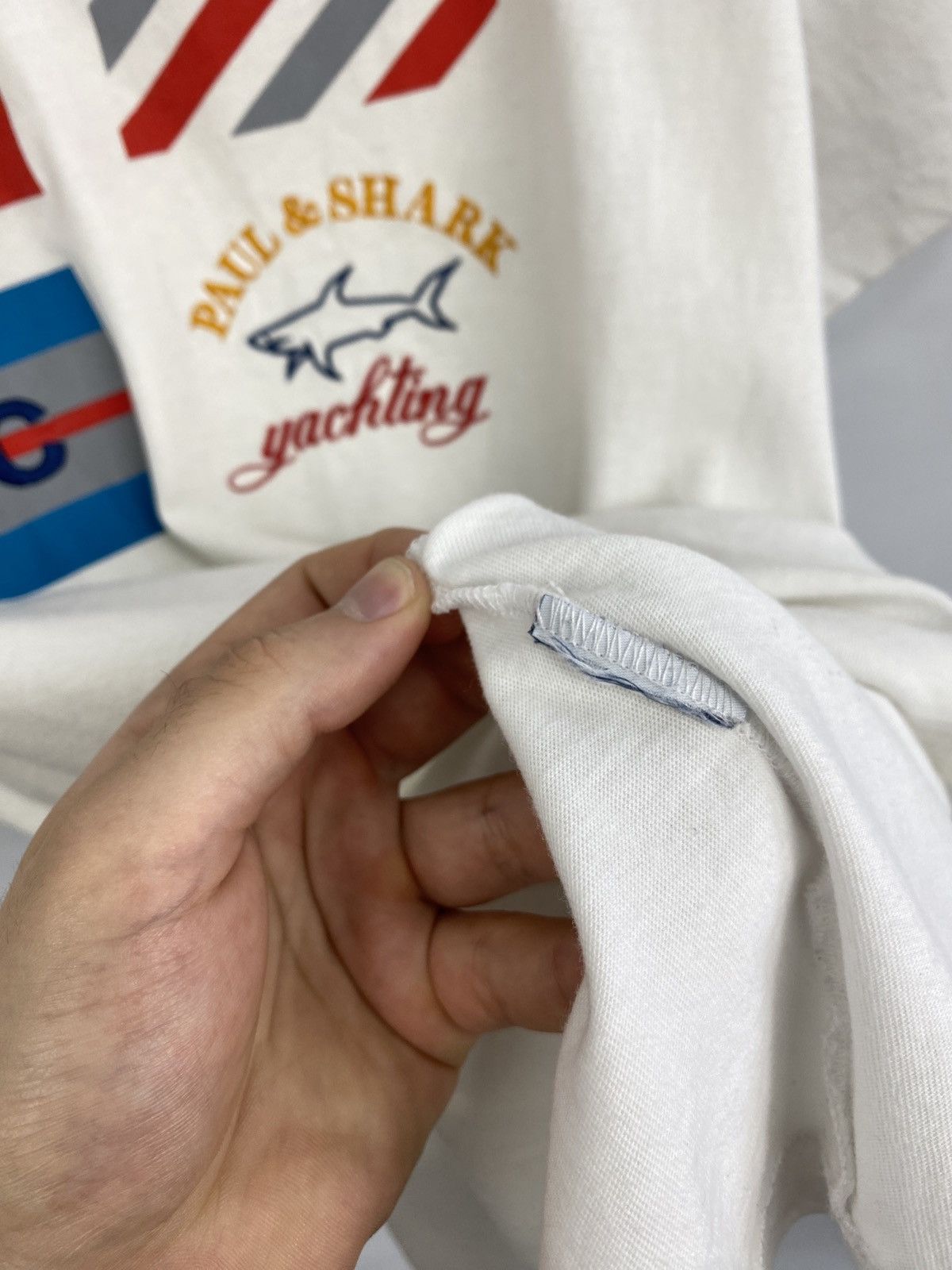 Paul & Shark 🇮🇹 Paul & Shark Yachting Big Logo T-Shirt Rare Retro Hype Y2K Size US L / EU 52-54 / 3 - 6 Thumbnail
