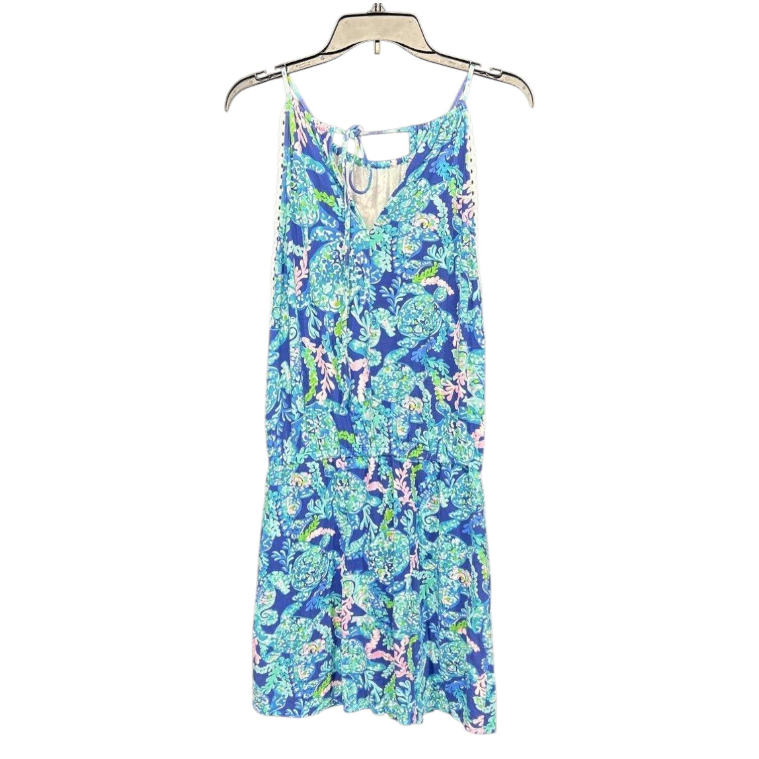 Lilly Pulitzer Lilly Pulitzer Gianni Skort Romper Corsica Blue Turtle Villa Size 28" / US 6 / IT 42 - 1 Thumbnail