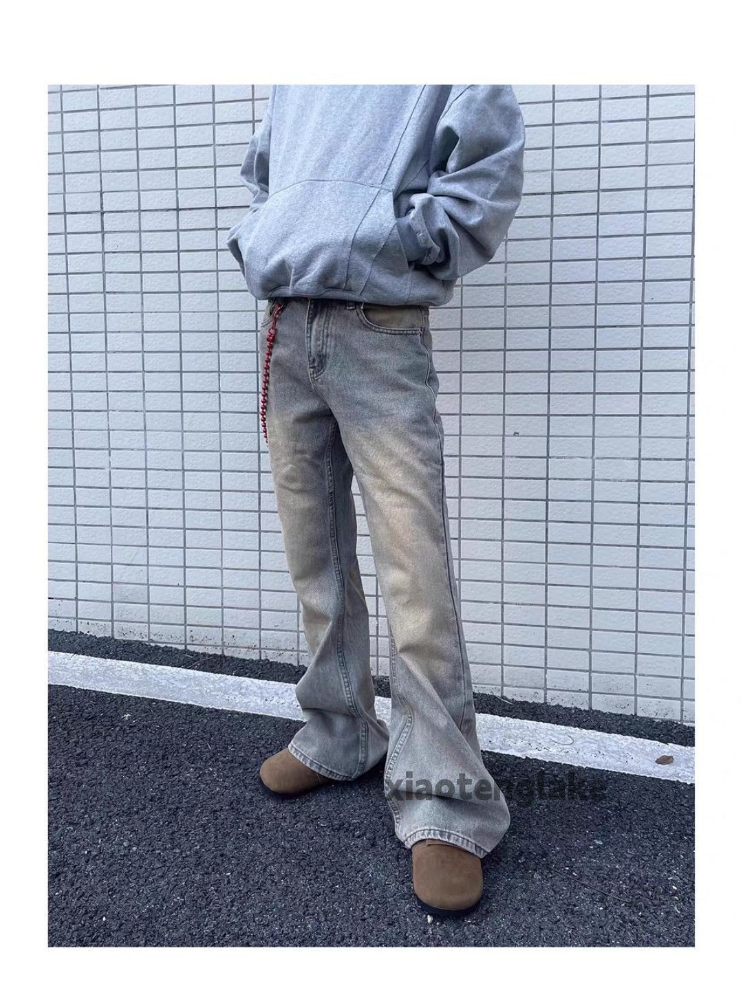 Jean × Vintage Washed faded cleanfit yuppie rusty punk bootcut jeans Size US 34 / EU 50 - 5 Thumbnail