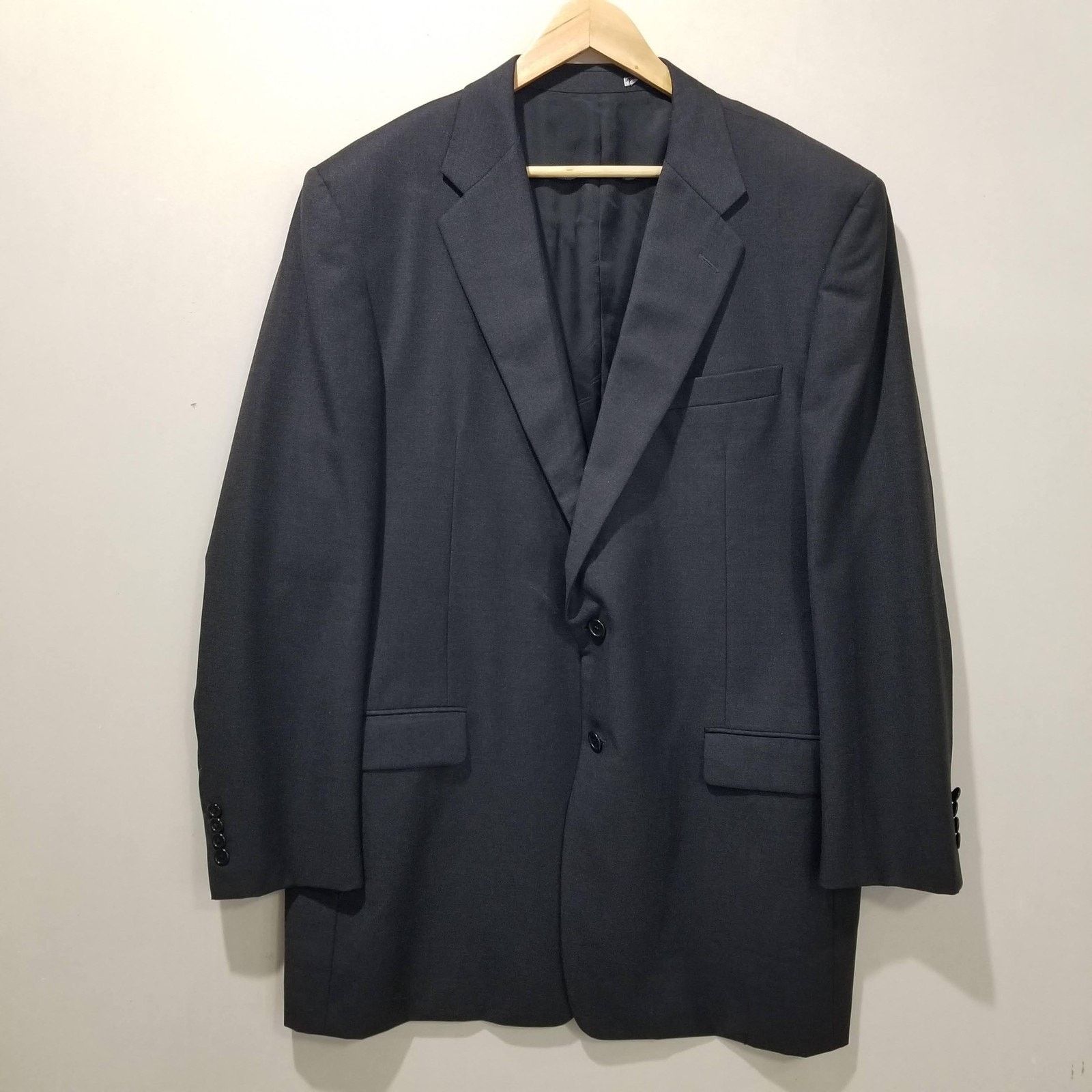 Hickey Freeman Hickey Freeman Suit Jacket Mens 46L Loro Piana Made in USA Size 46L - 5 Thumbnail