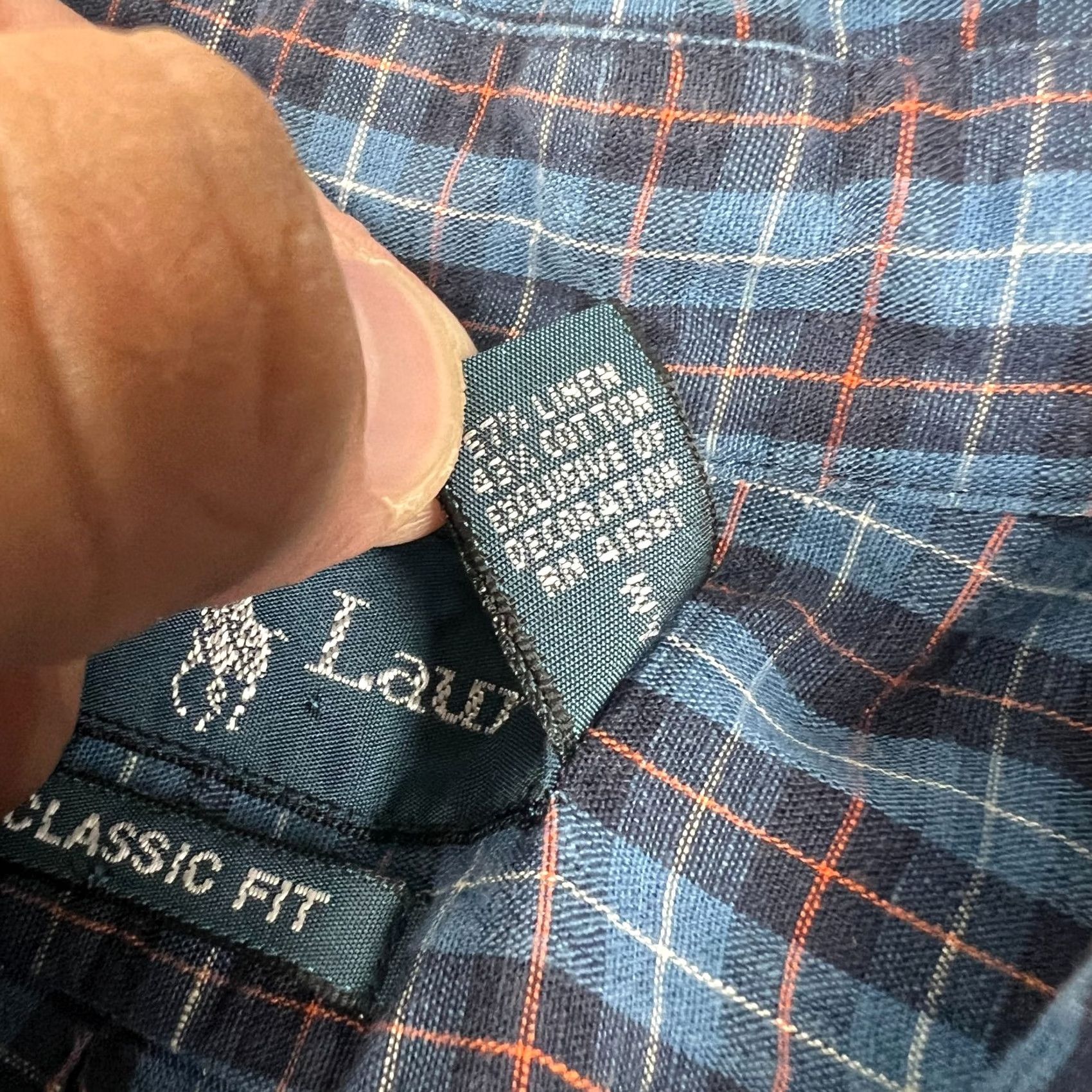 Polo Ralph Lauren Ralph Lauren Button-Up Shirt Mens Blue Plaid Linen Cotton Long Sleeve Medium Pony Size US M / EU 48-50 / 2 - 4 Thumbnail
