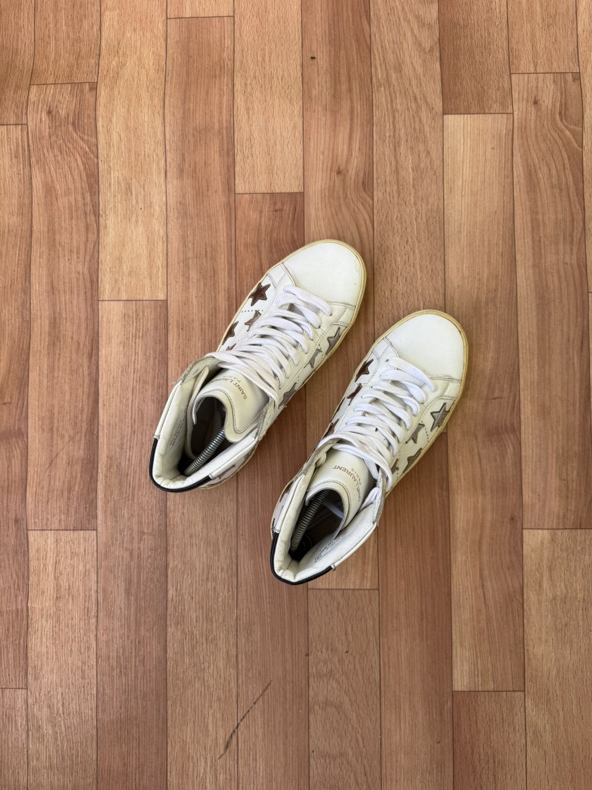Saint Laurent Paris Saint Laurent hightop sneakers Size US 7 / EU 40 - 4 Thumbnail