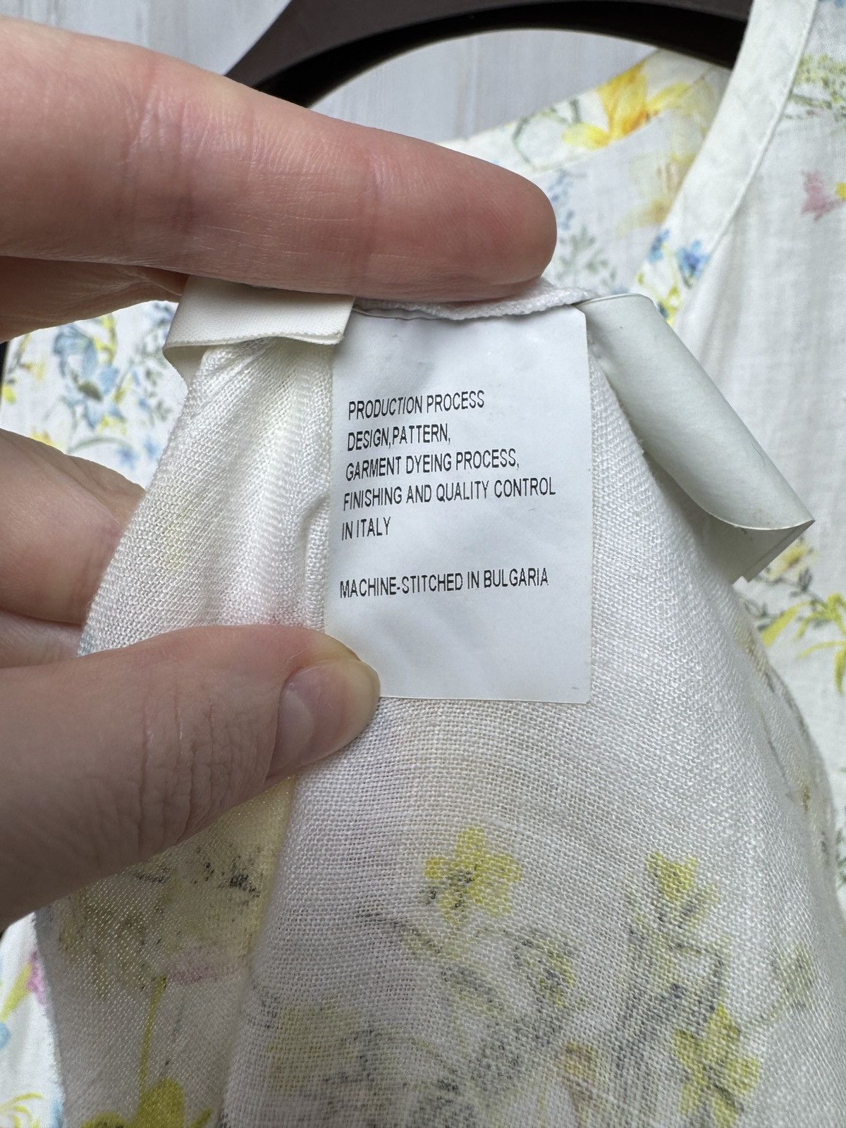 120% Lino 120% Lino Flax Linen floral flower pattern midi dress Size M / US 6-8 / IT 42-44 - 11 Thumbnail
