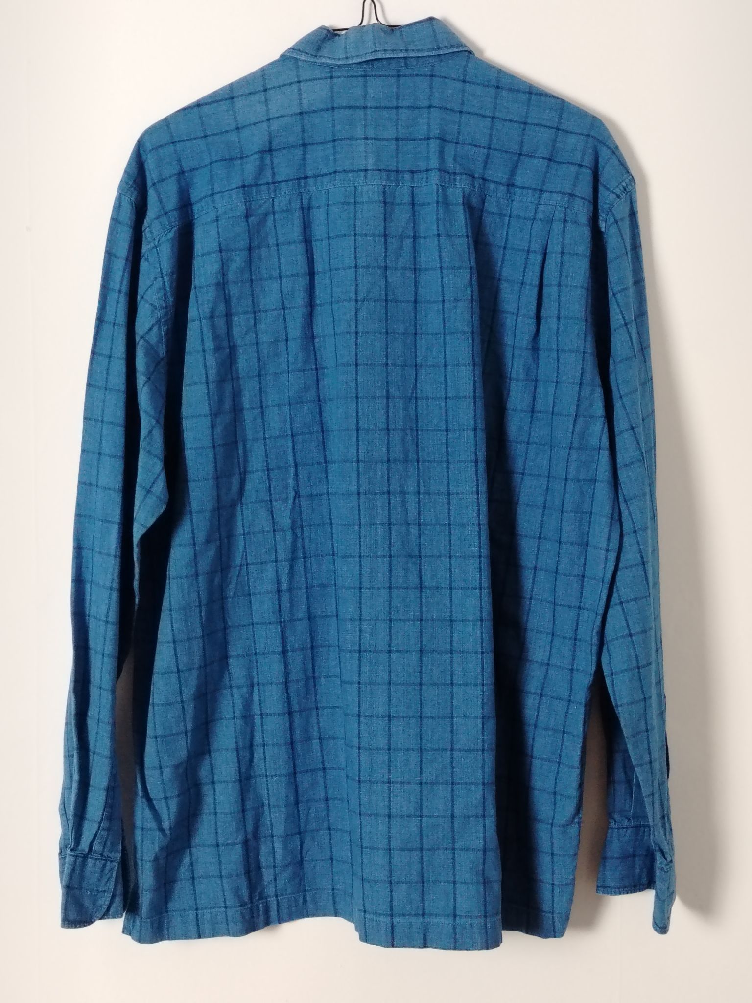 Other Pre-Loved Shirt Men's M Blue Checked Long Sleeve Button Size US M / EU 48-50 / 2 - 2 Thumbnail