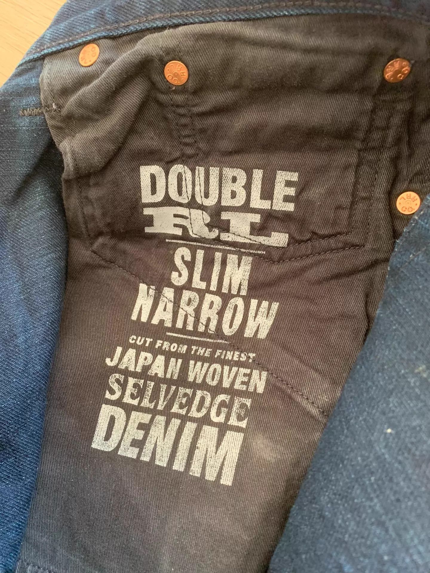 RRL Ralph Lauren RRL Vintage Indigo Dyed Slim Narrow Selvedge USA Jean Size US 34 / EU 50 - 9 Thumbnail