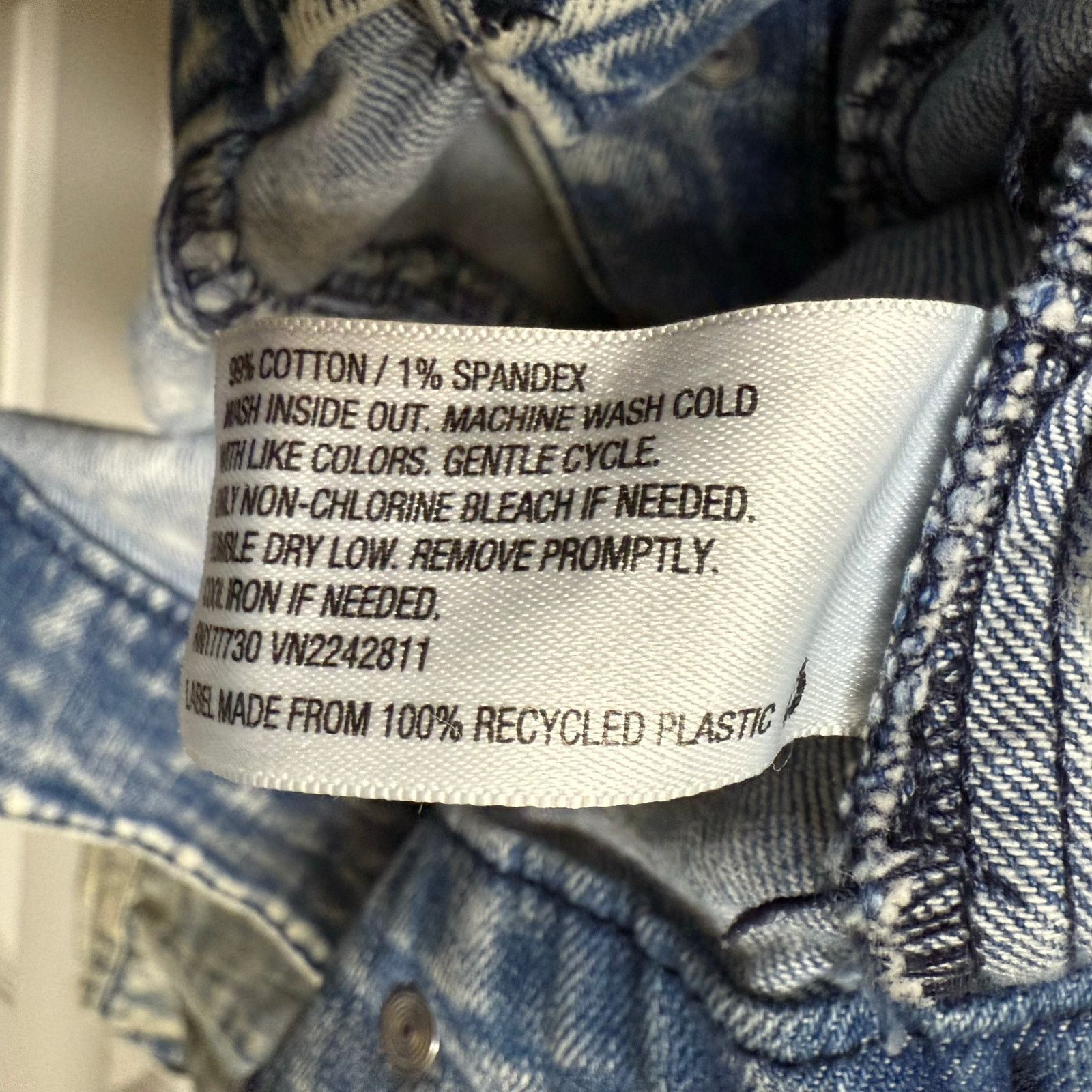 Mossimo Mossimo Women's Acid Washed Blue Denim Jacket Size XL Size XL / US 12-14 / IT 48-50 - 8 Thumbnail