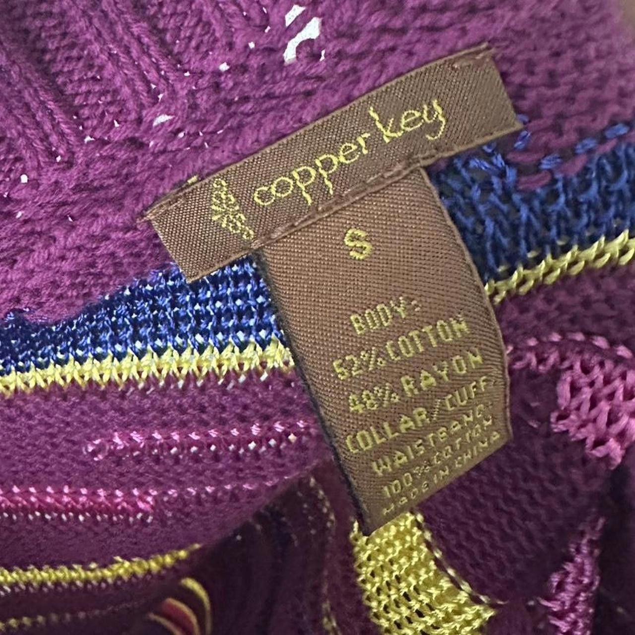 Designer Copper Key Women's Purple and Multi Jumper Size S / US 4 / IT 40 - 3 Thumbnail