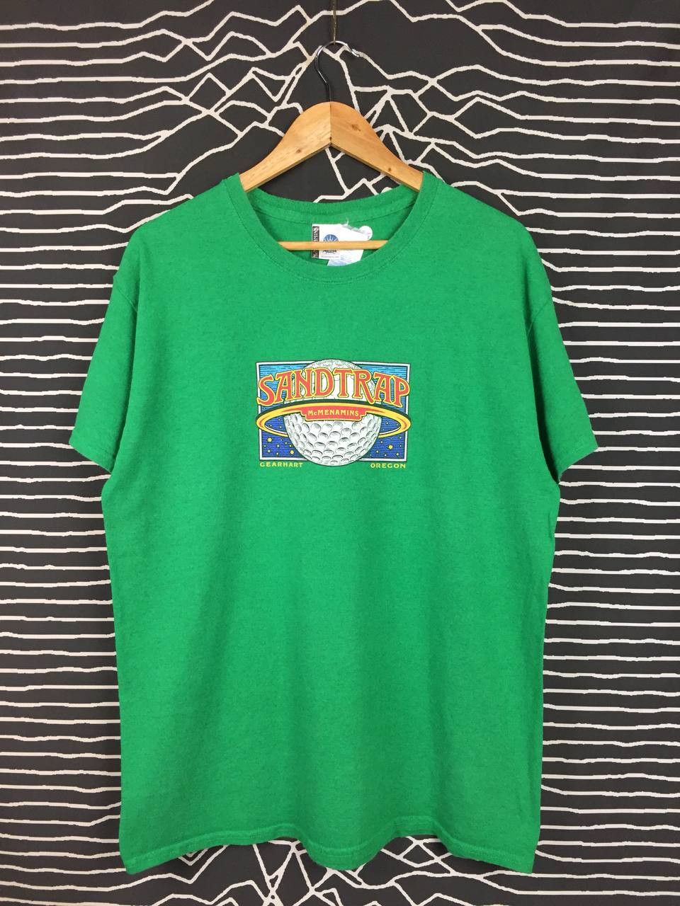 Vintage McMenamins Gearhart Oregon Sandtrap Pub Golfball Planet Tee Size US L / EU 52-54 / 3 - 2 Thumbnail