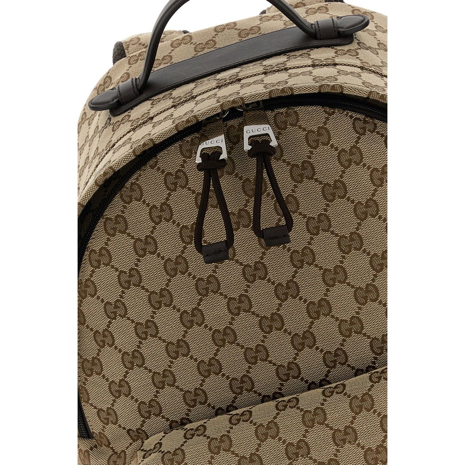 Gucci GUCCI GG Brown Fabric Backpack New & Authentic Size ONE SIZE - 4 Thumbnail