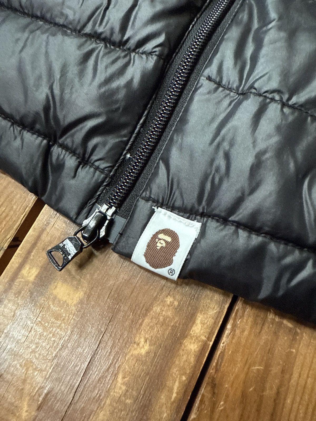 Bape A Bathing Ape Black Down Puffer Jacket Size US XL / EU 56 / 4 - 4 Thumbnail