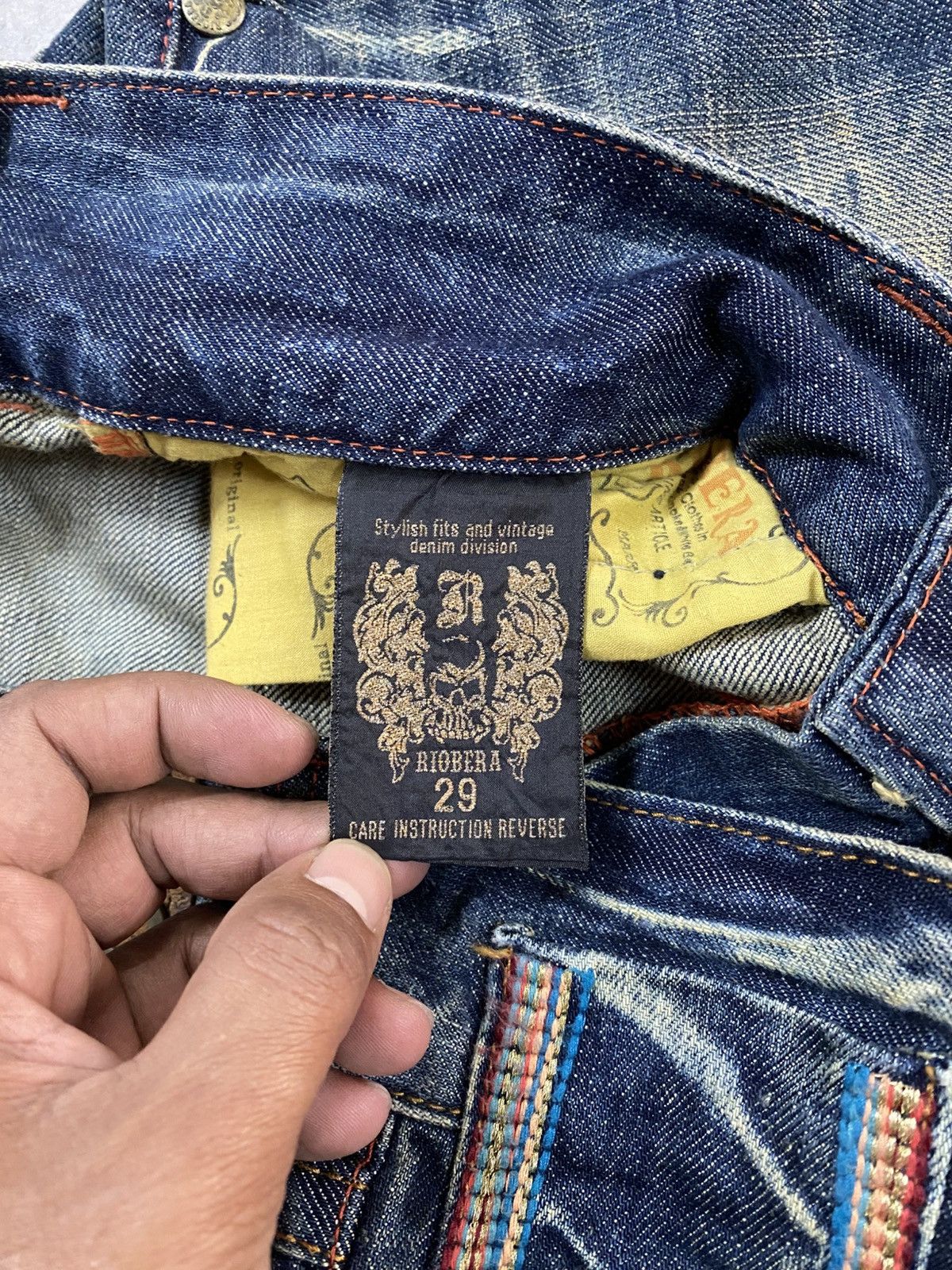 Hysteric Glamour Flare Jeans Japanese Riobera Mud Rusty Denim @301 Size US 31 - 12 Thumbnail
