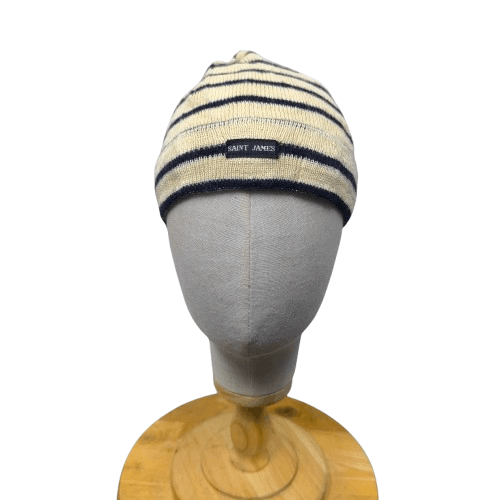 Saint James ⚙️ Vintage saint james stripes navy style wool short beanie Size ONE SIZE - 1 Thumbnail