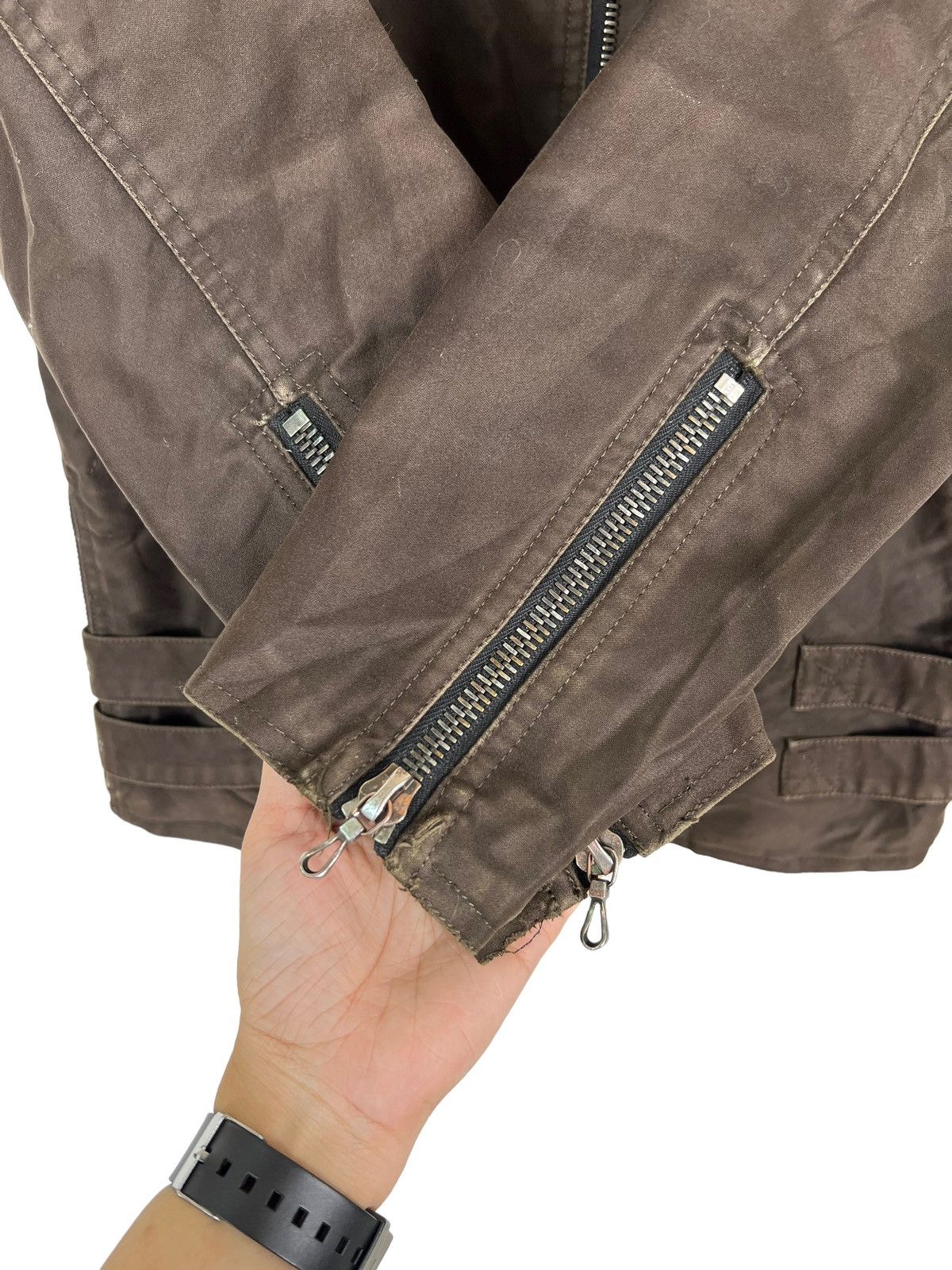 Shellac 🔥 SHELLAC MOLESKIN PARACHUTE BELTED CARGO JACKET MADE JAPAN Size US S / EU 44-46 / 1 - 12 Thumbnail