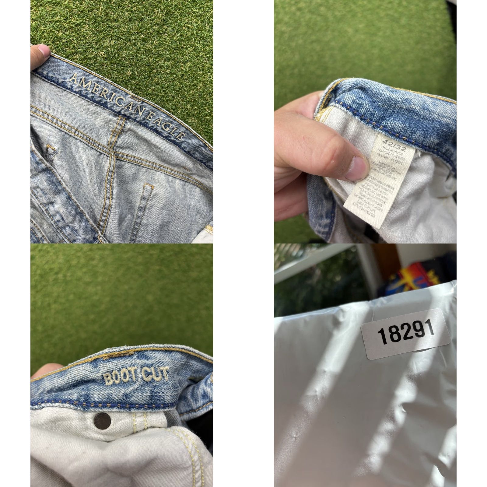 American Eagle Outfitters American Eagle Jeans Mens 42x32 Low Rise Boot Cut Light Wash Casual y2k Workwear Size US 42 / EU 58 - 8 Thumbnail