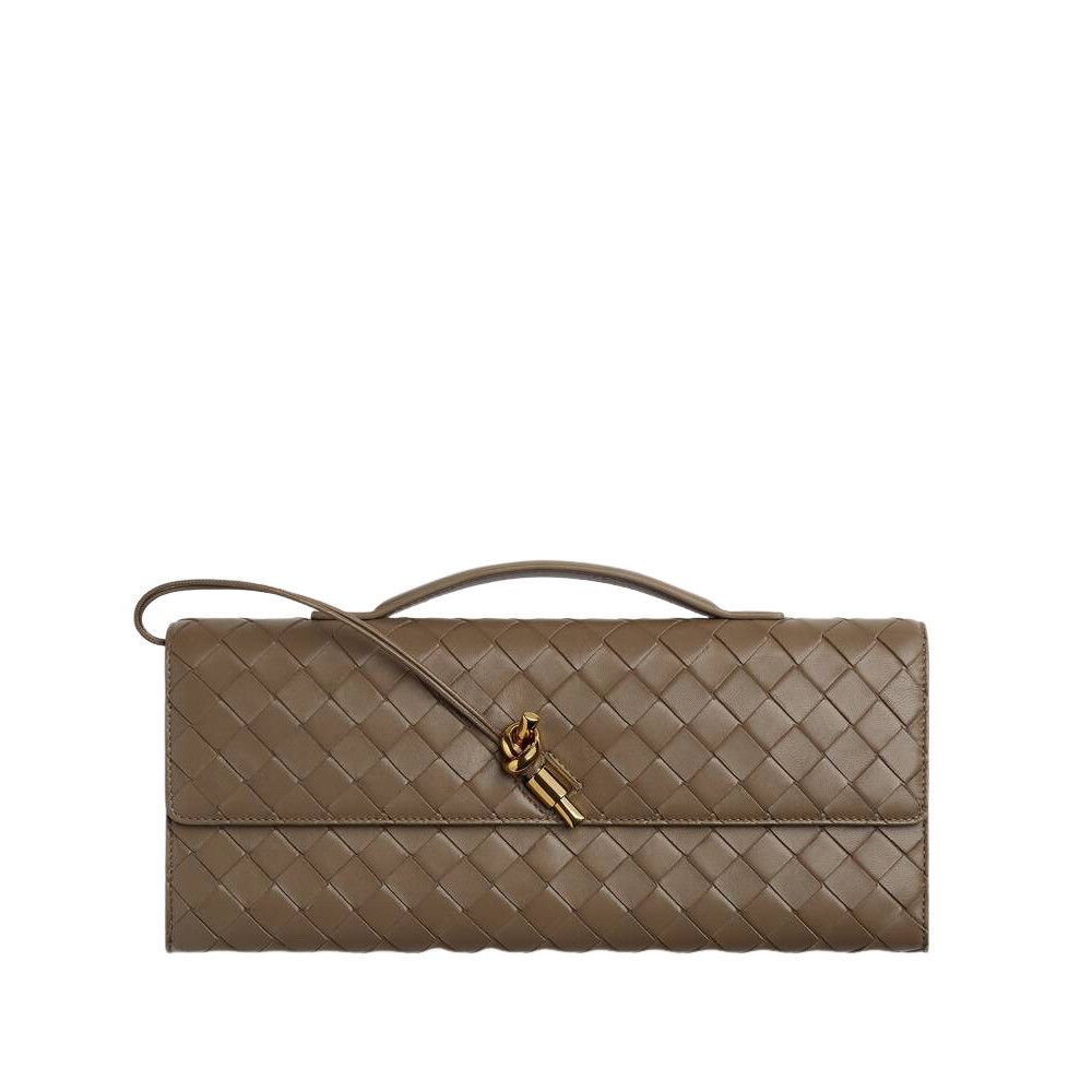 Bottega Veneta Andiamo $3500 Pinecone Clutch New & Authentic
