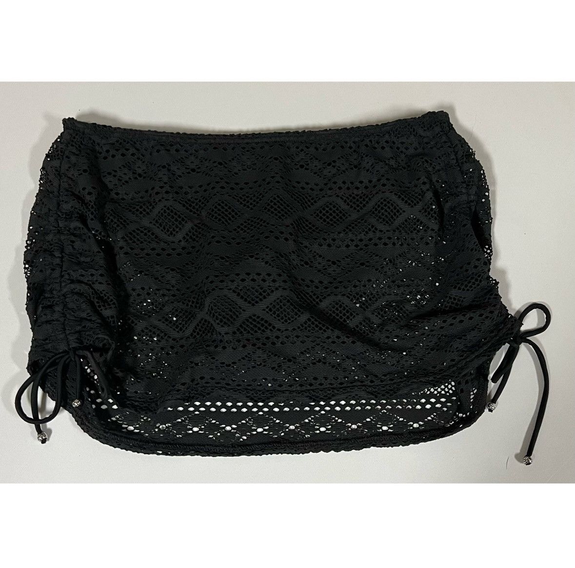 Freya Lingerie Freya Black Crochet Lace Swim Skirt Bikini Bottoms Size S 🖤 Size 27" / US 4 / IT 40 - 2 Thumbnail
