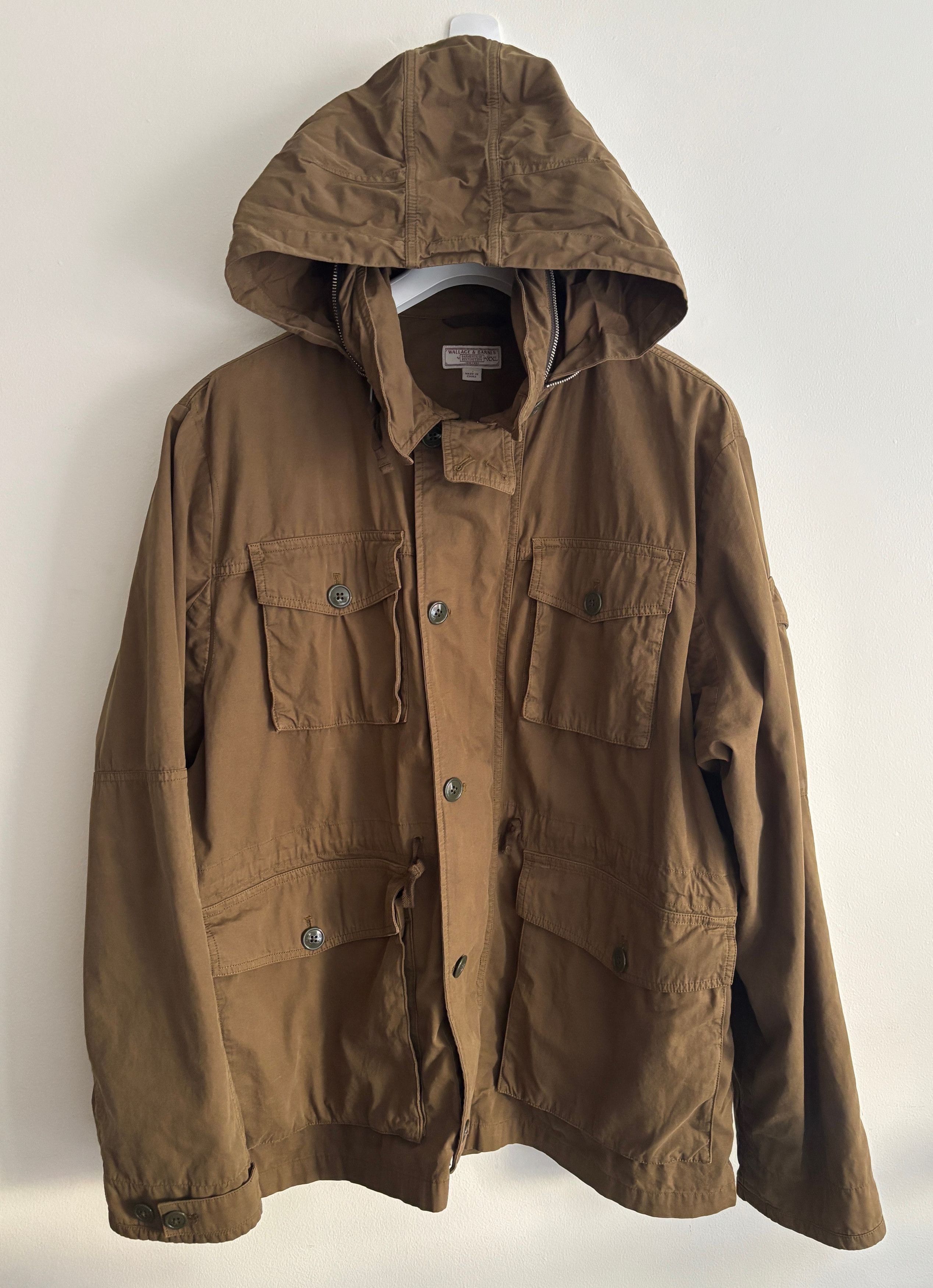 Wallace & Barnes $275 Field Cotton Mechanics Jacket/ Coat- Olive Drab XL Size US XL / EU 56 / 4 - 1 Thumbnail