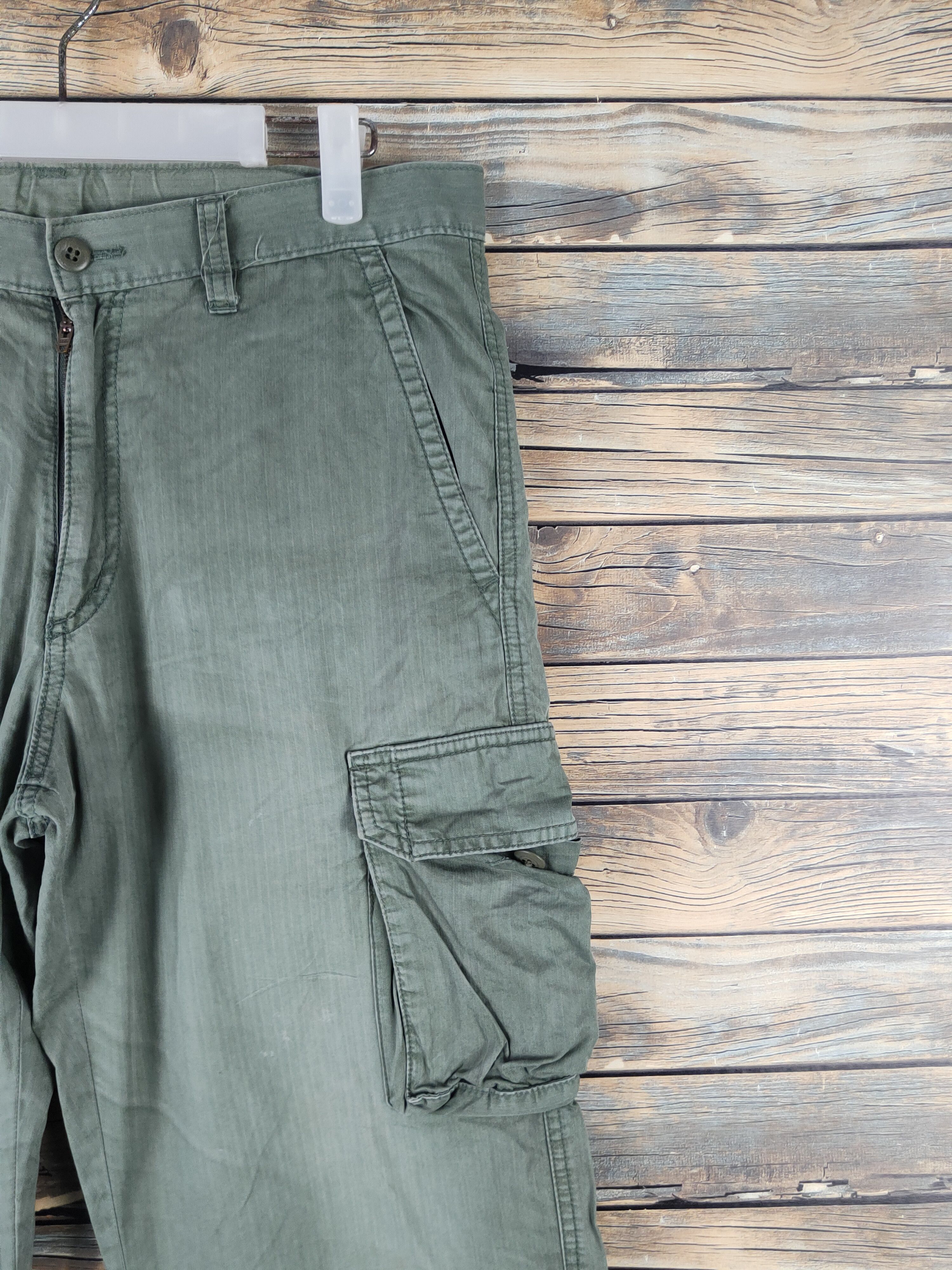 Japanese Brand DL Uniqlo Green Multipocket Cargo Pants #2622 Size US 34 / EU 50 - 5 Thumbnail