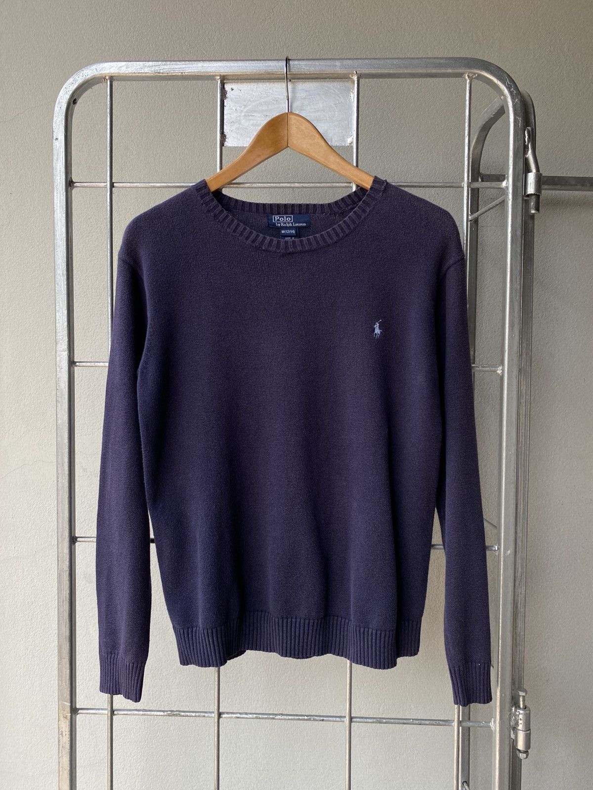 Polo Ralph Lauren Polo by Ralph Lauren Blue Knit Crewneck Sweater Size US M / EU 48-50 / 2 - 1 Thumbnail