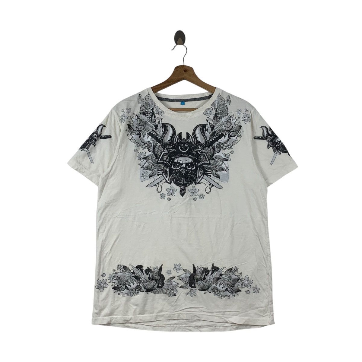 Other SUKAJAN T SHIRTS Samurai Skull Koi Japan Souvenir Tee Shirt Size M / US 6-8 / IT 42-44 - 1 Thumbnail