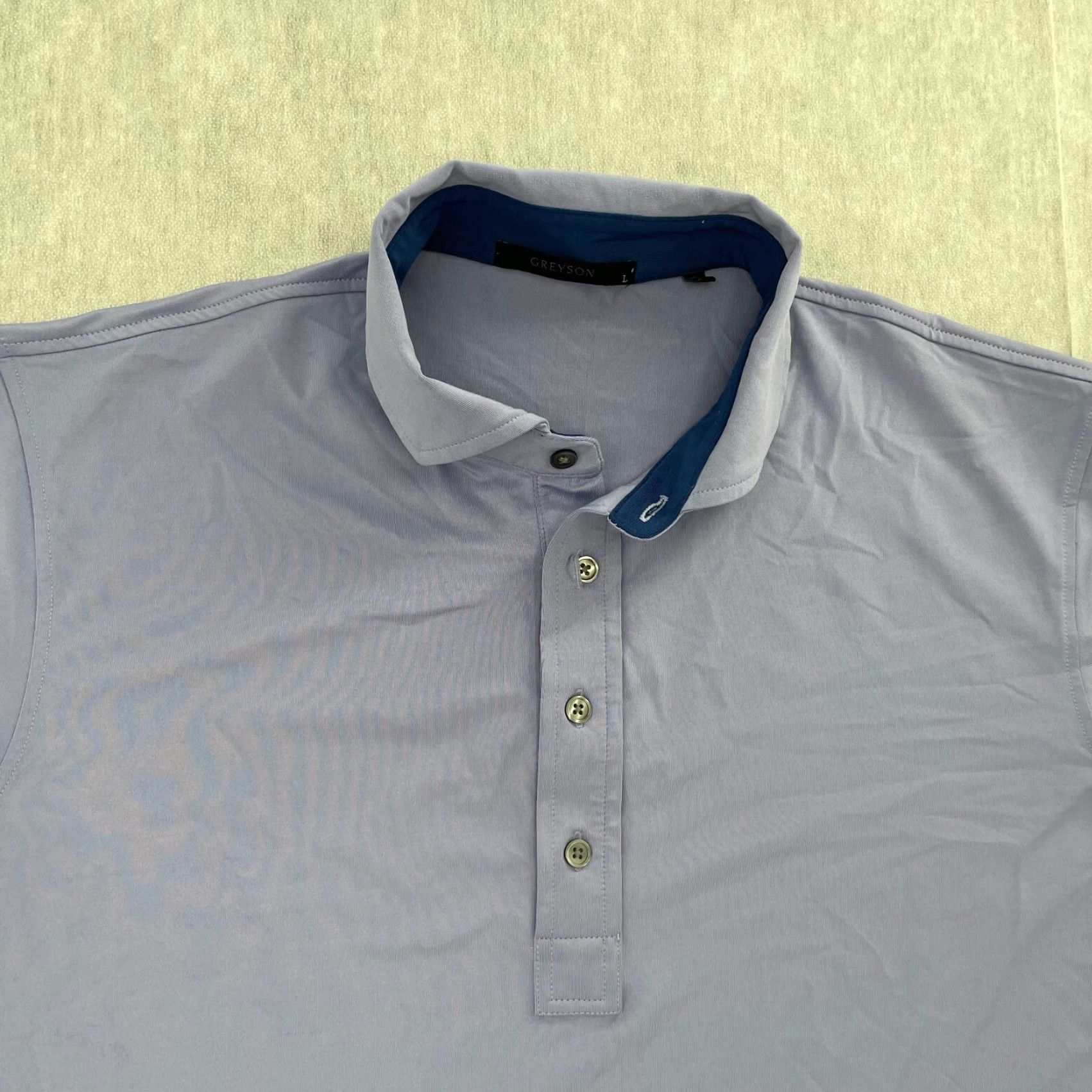 Vintage Greyson Polo Shirt Adult Large Purple Logo Stretch Golf Mens L Size US L / EU 52-54 / 3 - 3 Thumbnail