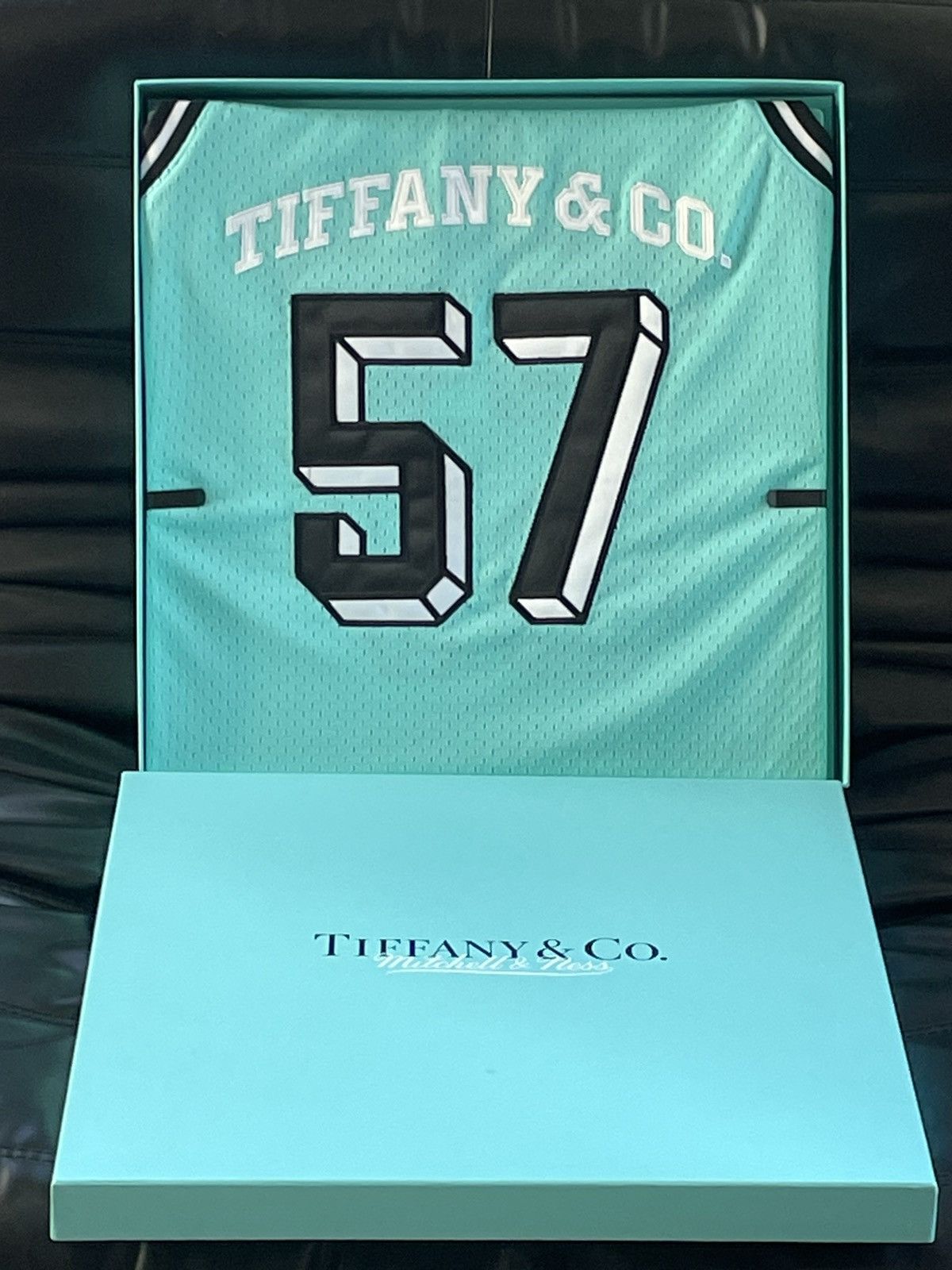 Mitchell & Ness × Tiffany & Co. Tiffany & Co X Mitchell & Ness Basketball Jersey Size US XL / EU 56 / 4 - 4 Thumbnail
