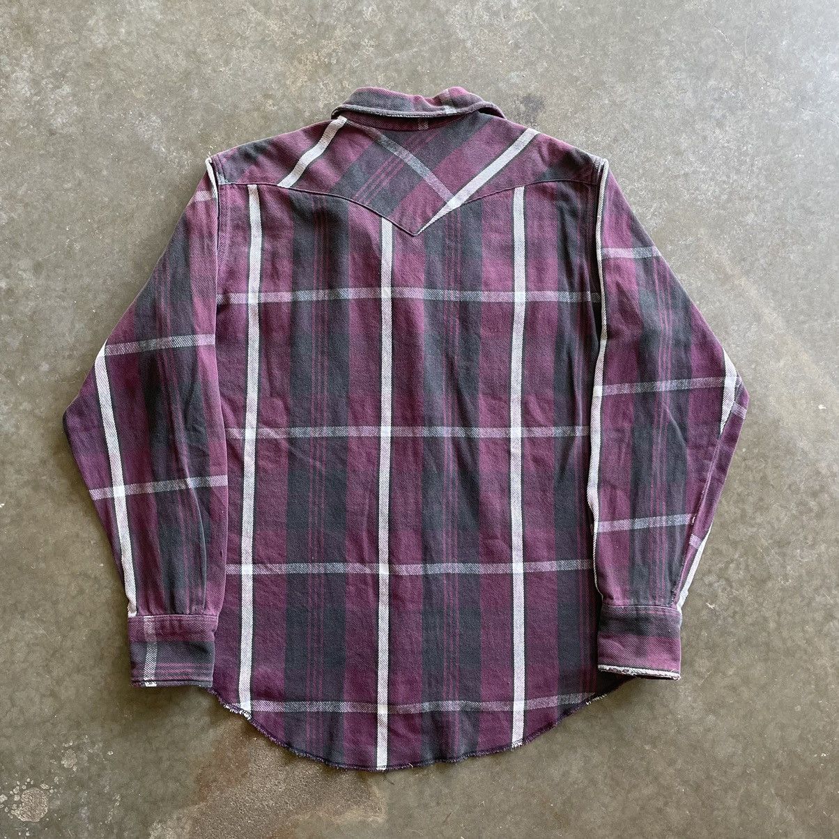 Vintage × Wrangler Vintage 90s Wrangler Plaid Button Up Shirt Grunge Skater Size US XL / EU 56 / 4 - 5 Thumbnail