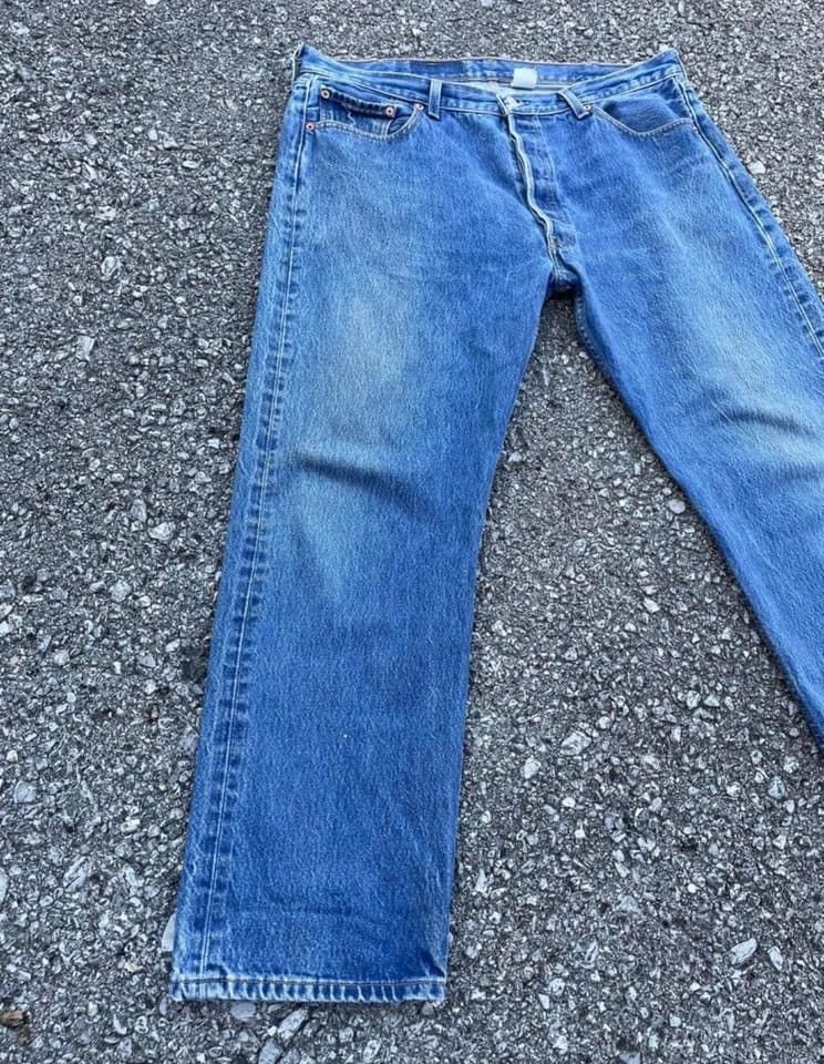 Levi's × Vintage Vintage Levi's Y2K Nice Fade Jeans Size US 38 / EU 54 - 2 Thumbnail