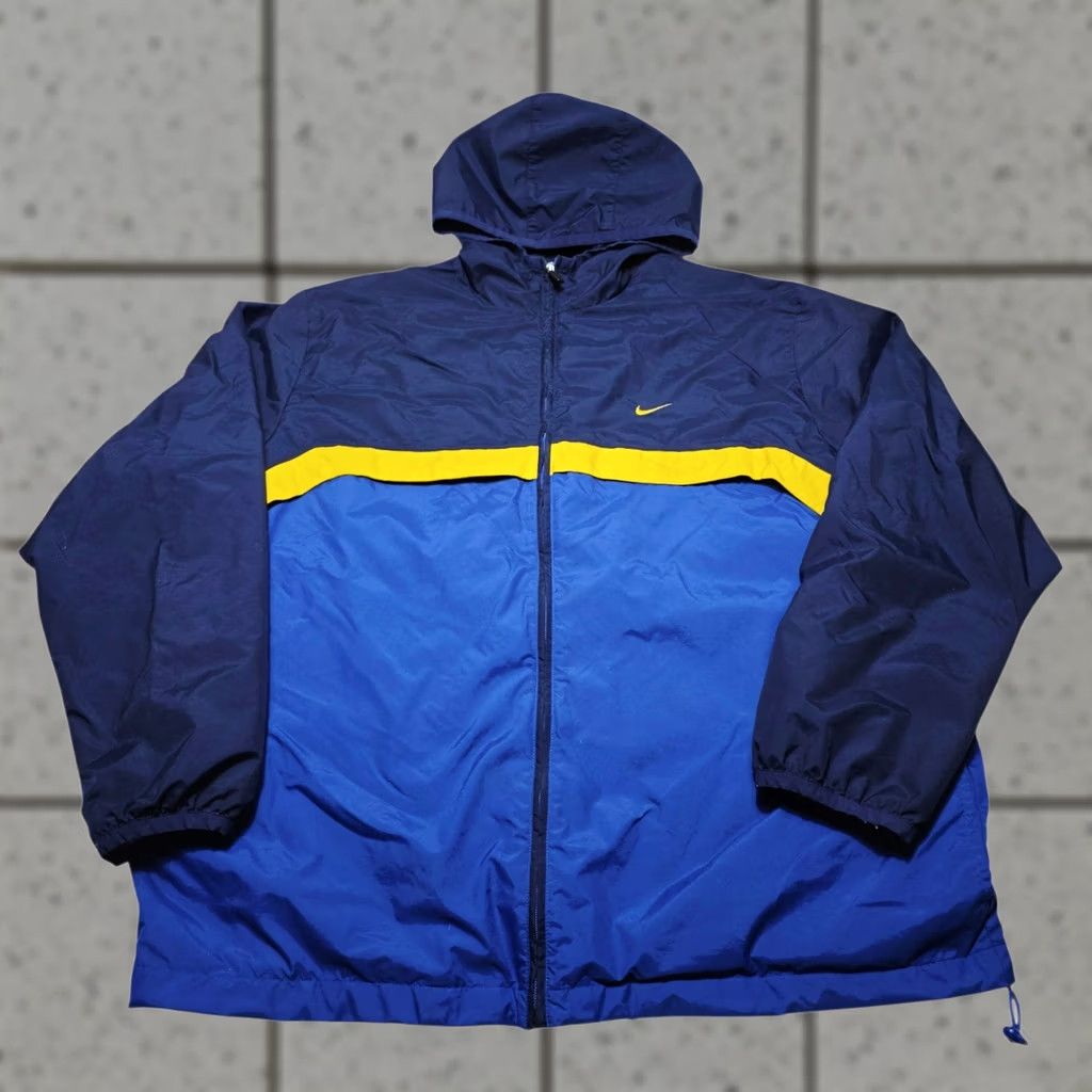 Nike Nike Lined Windbreaker Full Zip-Up Jacket Vintage Adult XL Hooded Y2k Jacket Size US XL / EU 56 / 4 - 1 Thumbnail