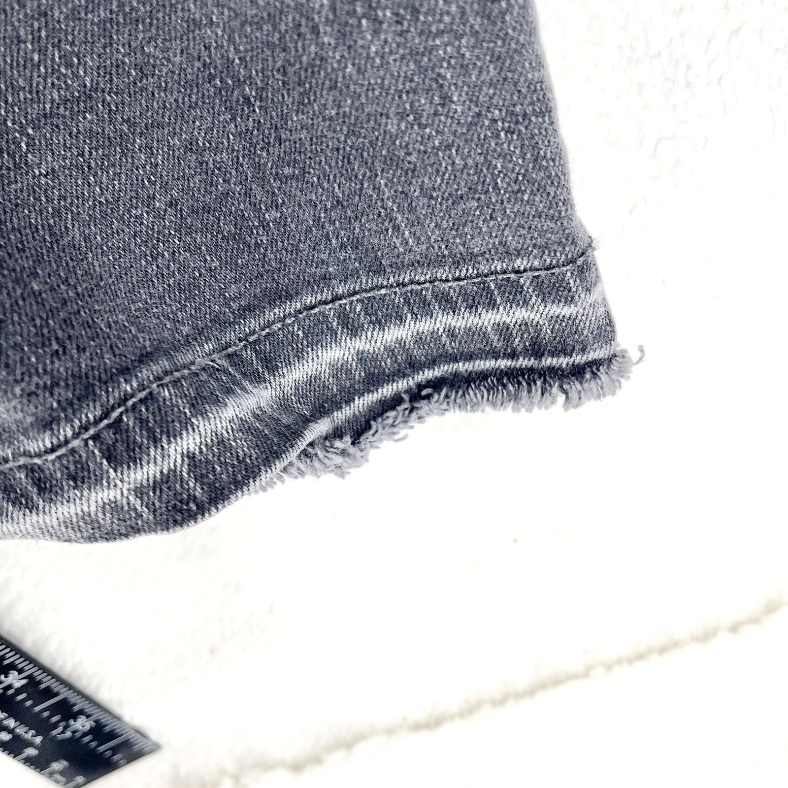7 For All Mankind 7for All Mankind Faded Gray Distressed Washed Straight 33/14 Size 36" / US 14 / IT 50 - 4 Thumbnail