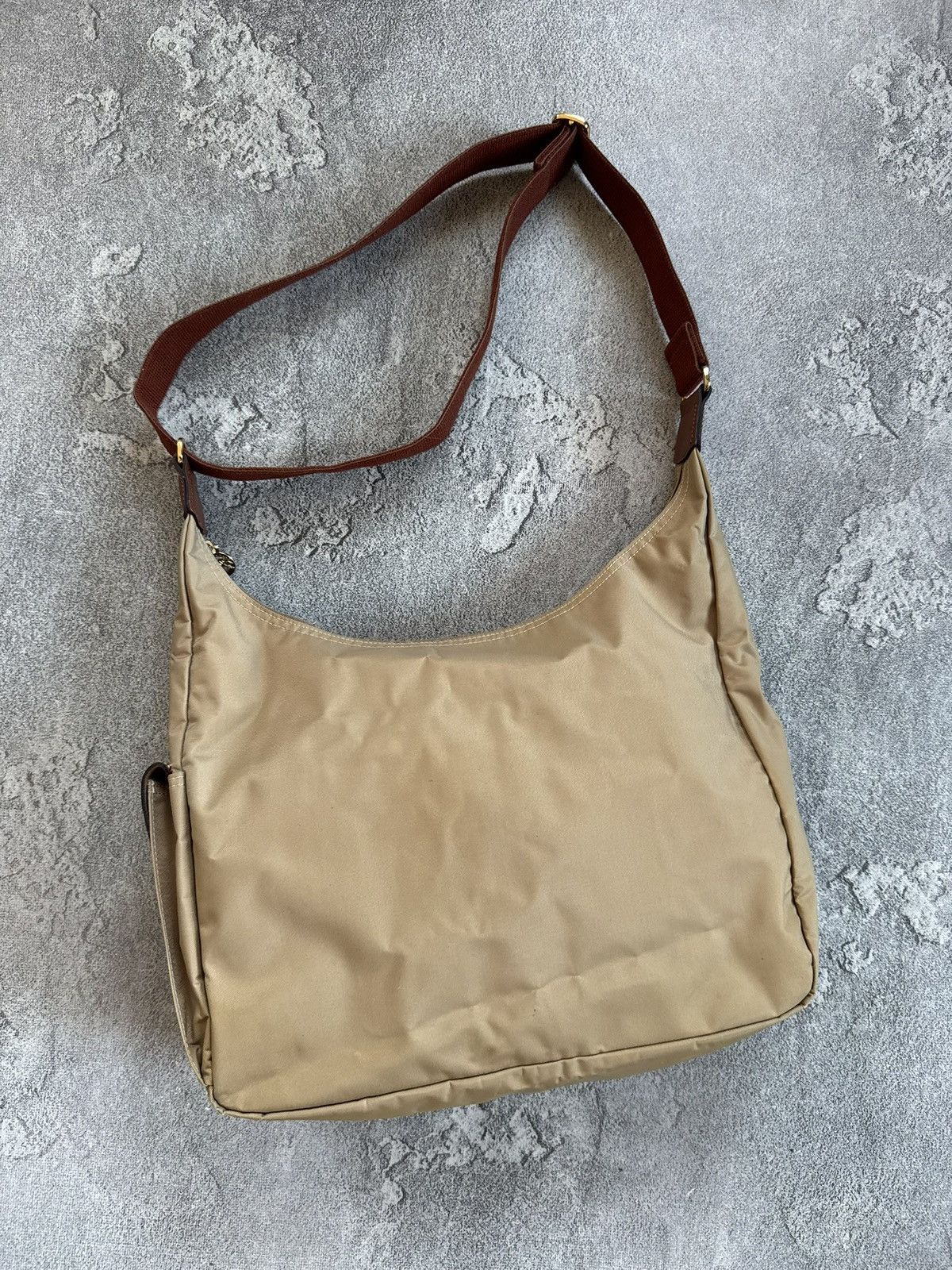Longchamp Longchamp retro big shoulder baguette bag 💼 beige luxury Size ONE SIZE - 6 Thumbnail