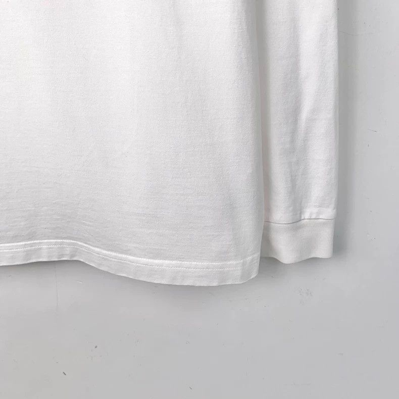 Louis Vuitton Louis Vuitton White logo printed cotton crewneck long slee Size US L / EU 52-54 / 3 - 4 Thumbnail
